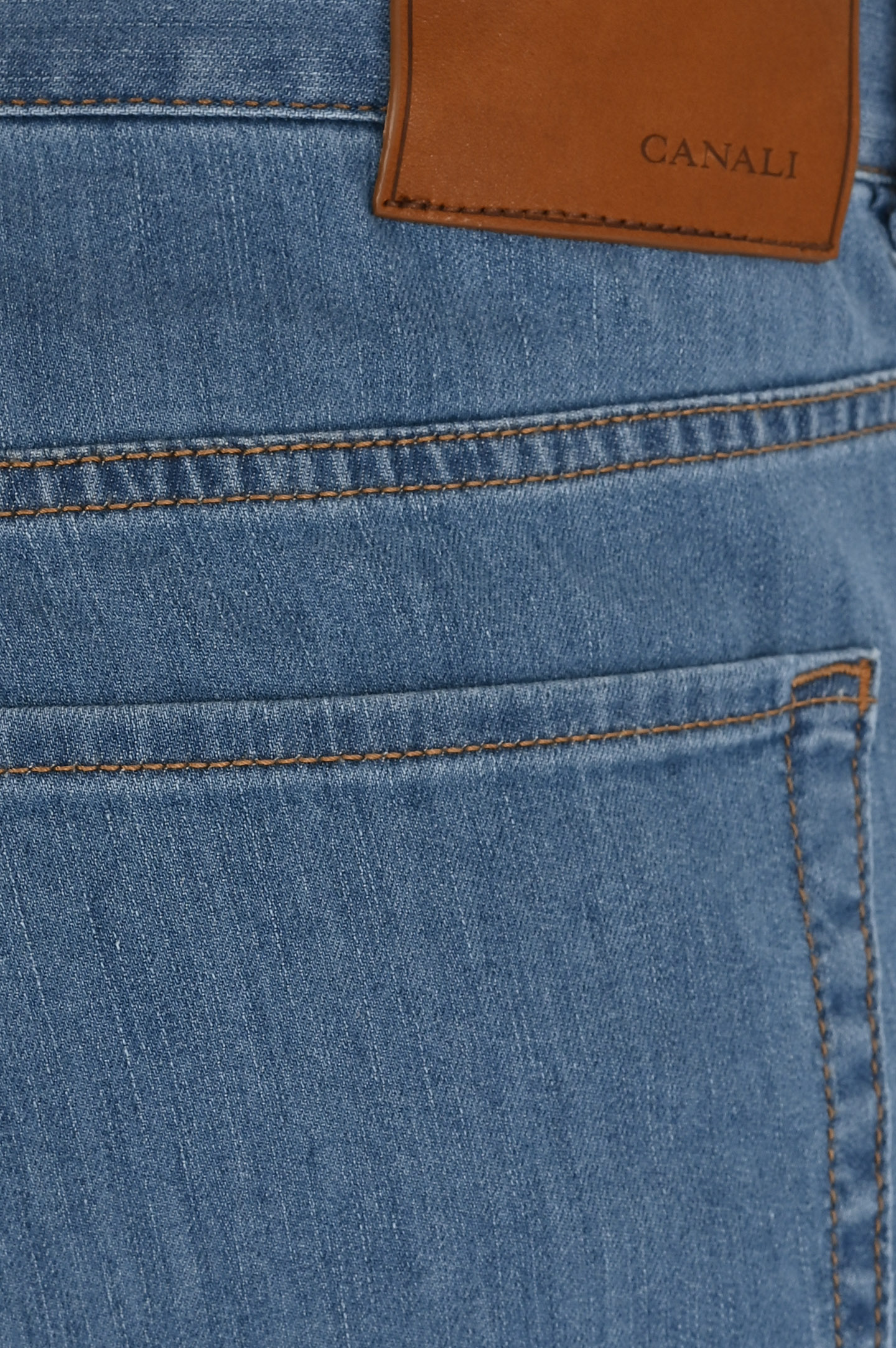 Прямые базовые джинсы CANALI PD00400 91700, цвет: Голубой, Мужской