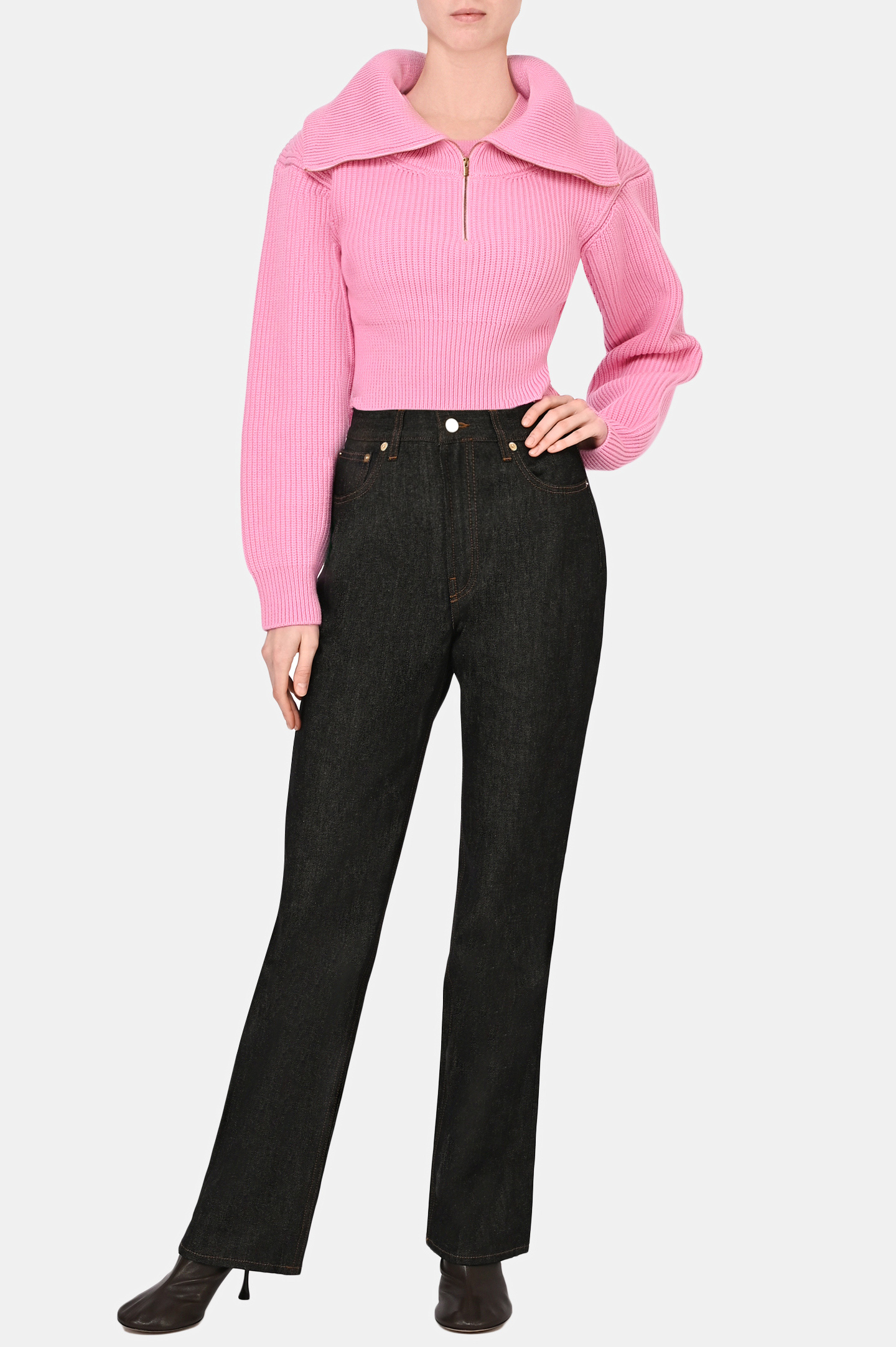 Свитер JACQUEMUS 213KN501, цвет: Розовый, Женский