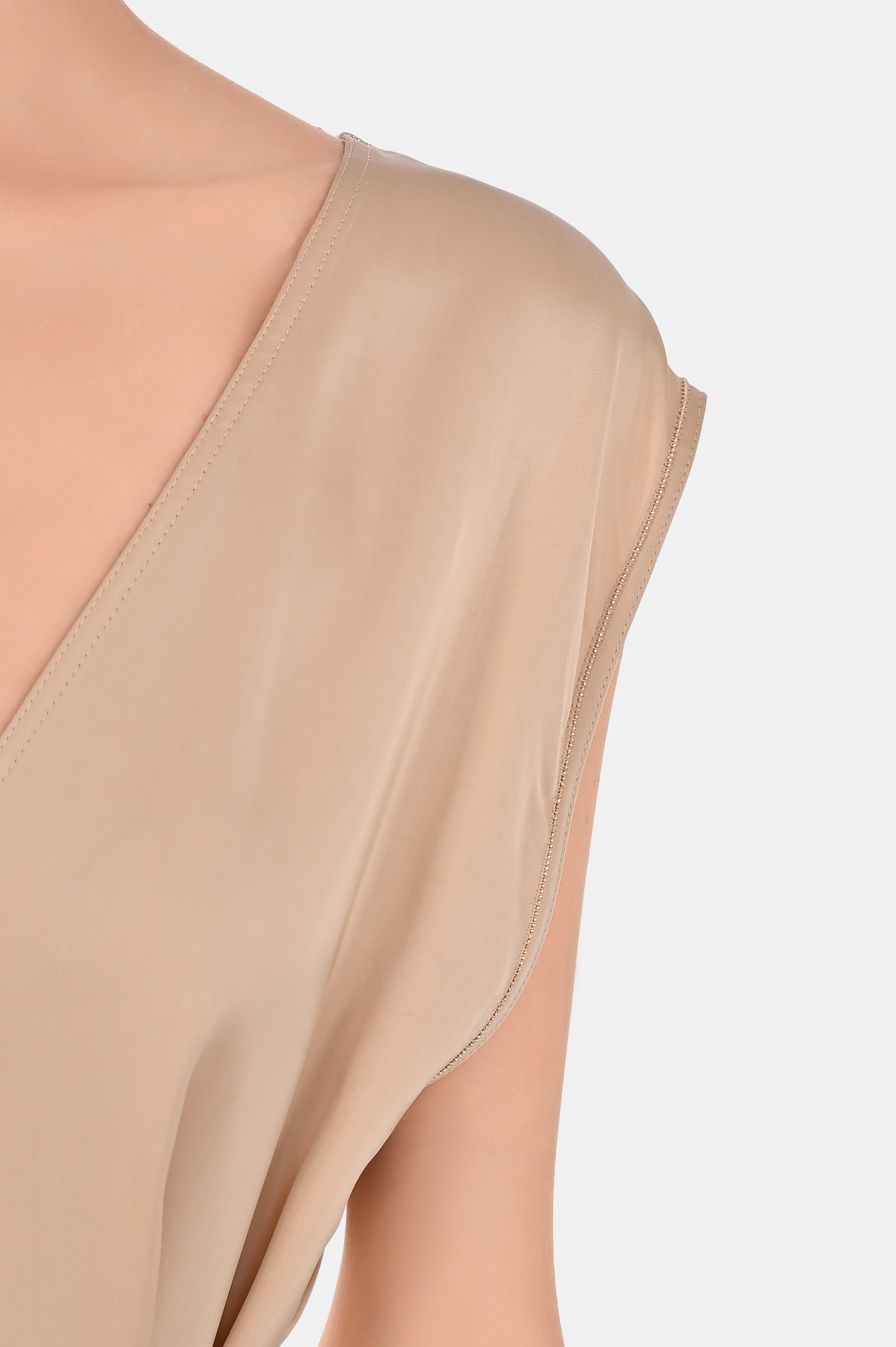 Платье с глубоким вырезом FABIANA FILIPPI ABD264F138 D623, цвет: Персиковый, Женский