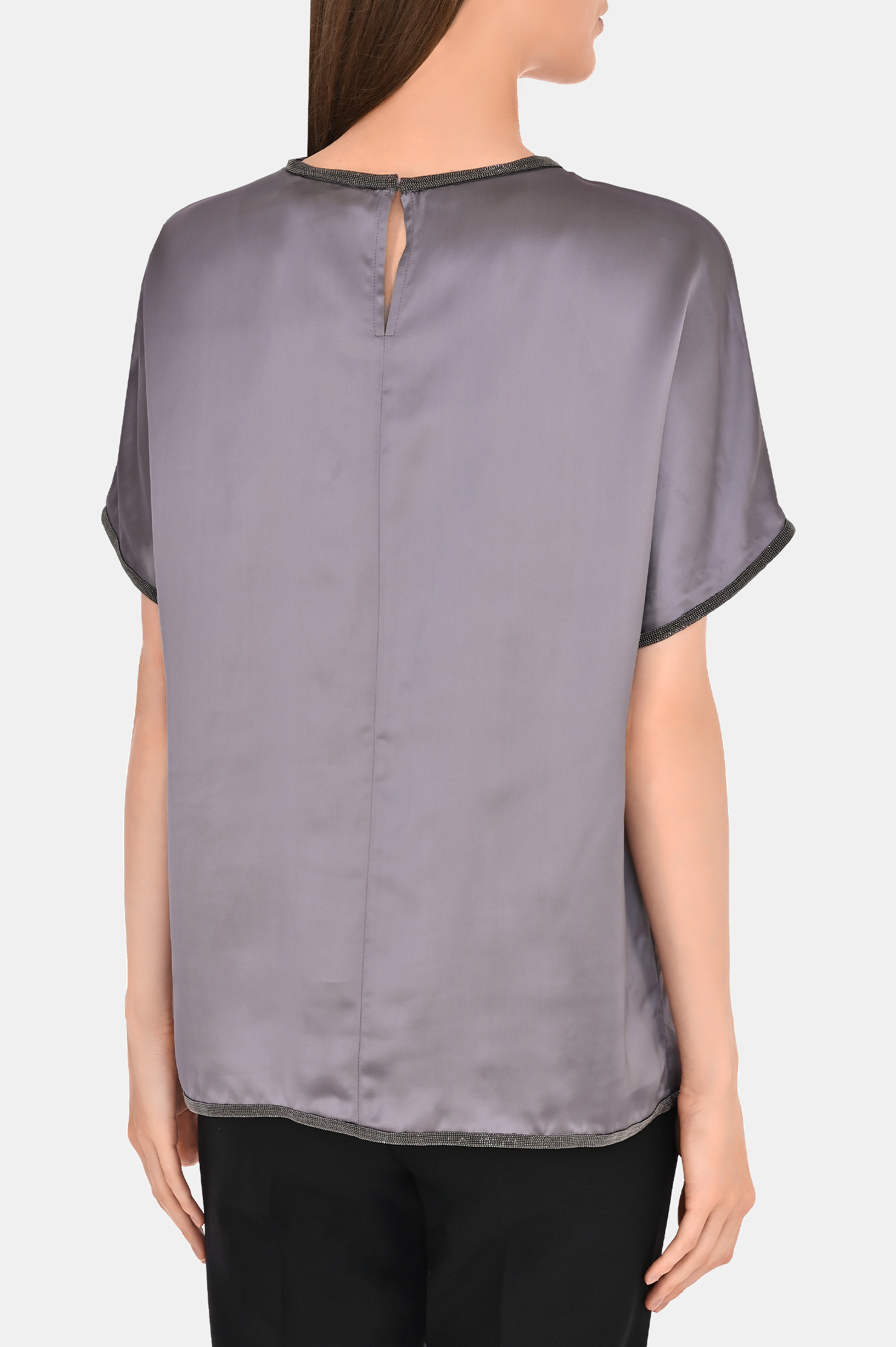 Блуза FABIANA FILIPPI TPD213F214D575, цвет: Темно-серый, Женский