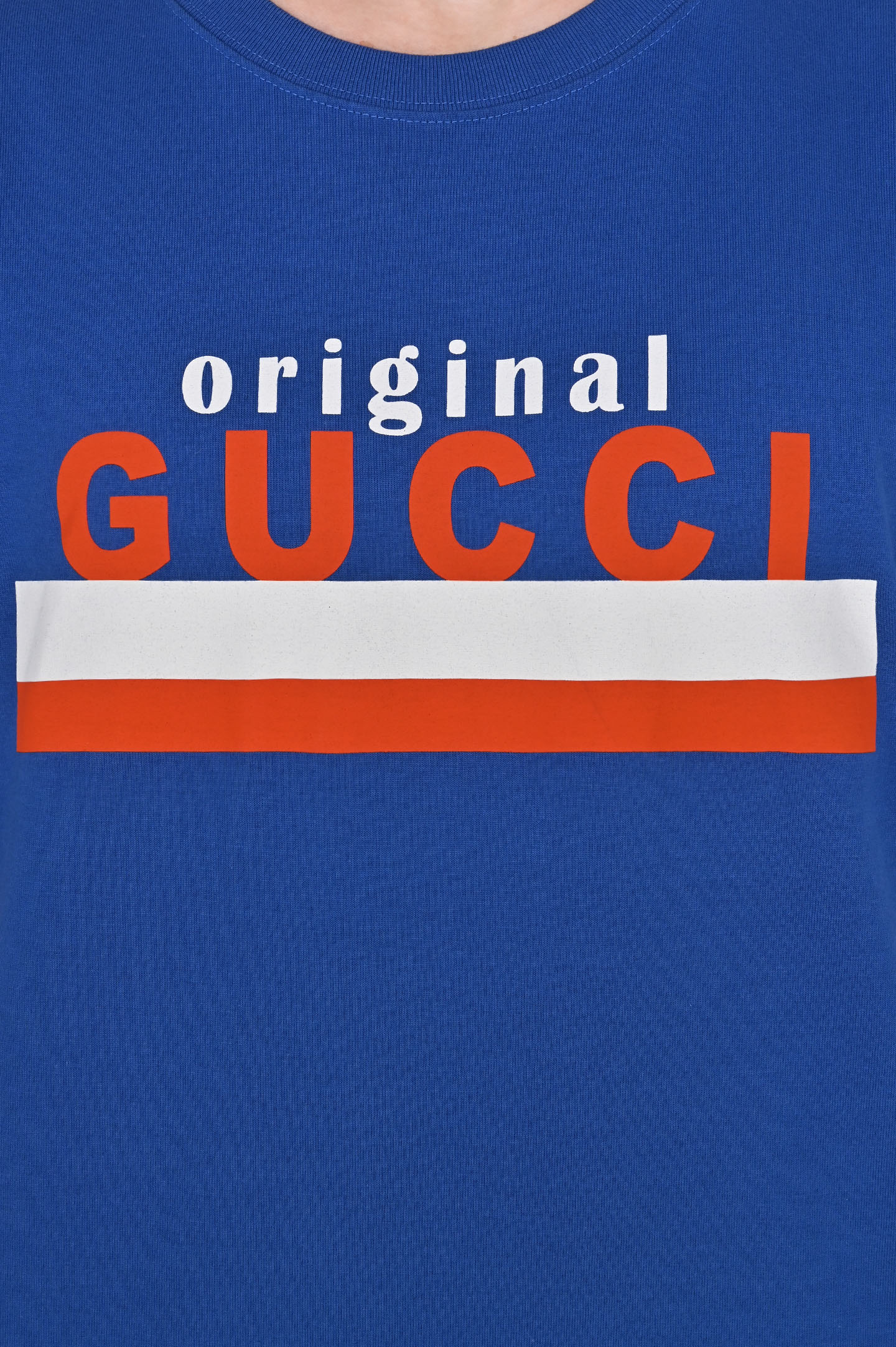 Футболка GUCCI 616036 XJCOQ, цвет: Синий, Мужской