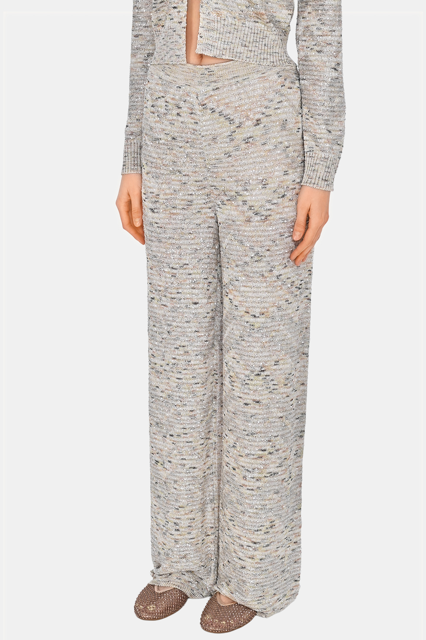 Брюки MISSONI DS25SI0G-BK045B, цвет: Светло-бежевый, Женский
