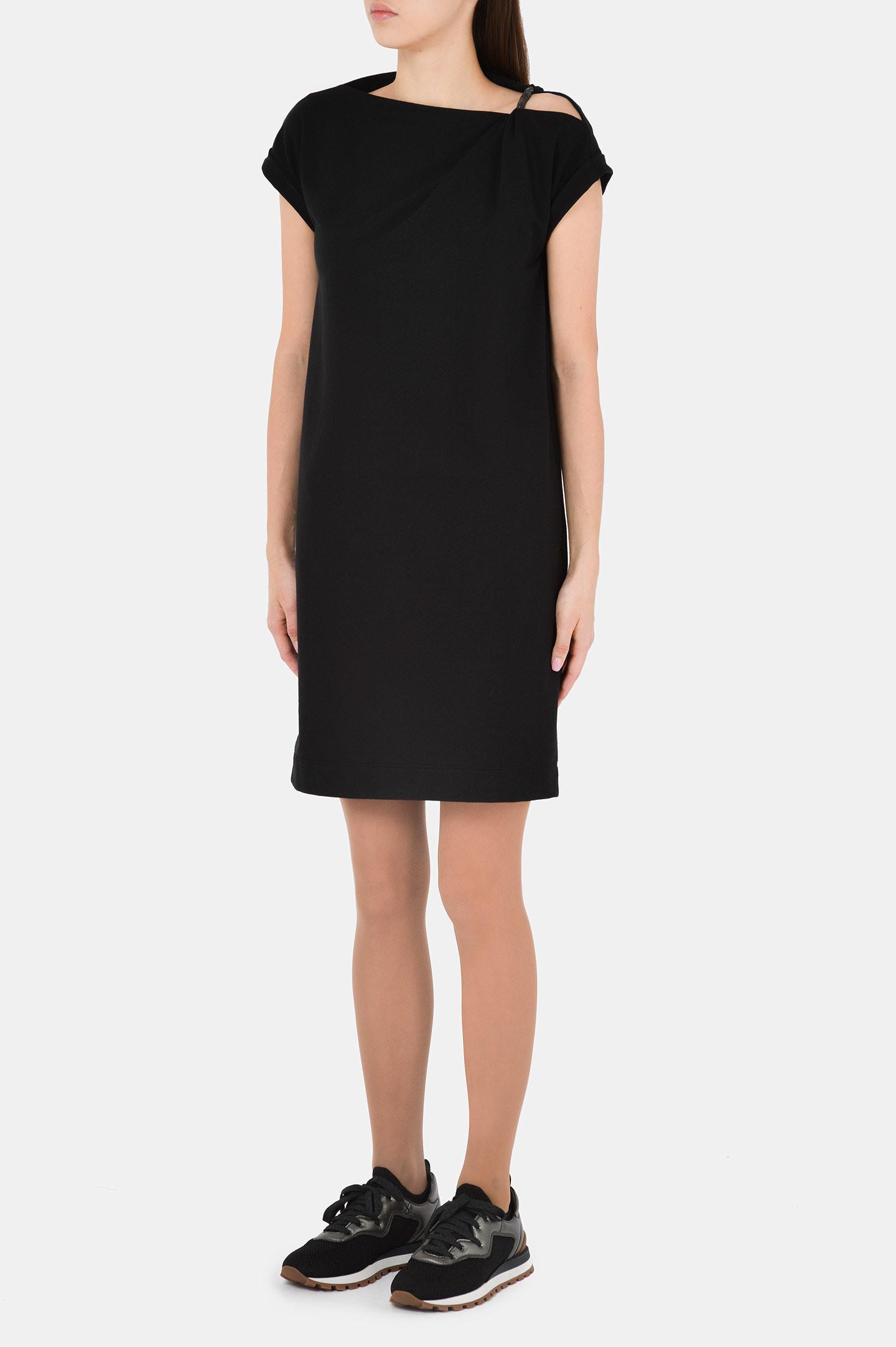 Платье BRUNELLO  CUCINELLI MH827ABQ41, цвет: Черный, Женский