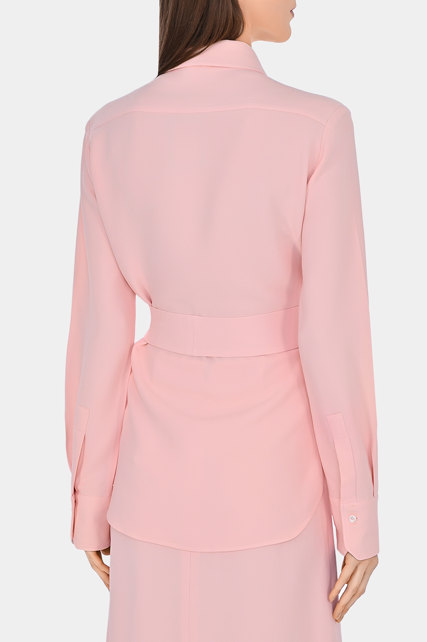 Блуза из вискозы с поясом KITON D48407K0562C0, цвет: Розовый, Женский