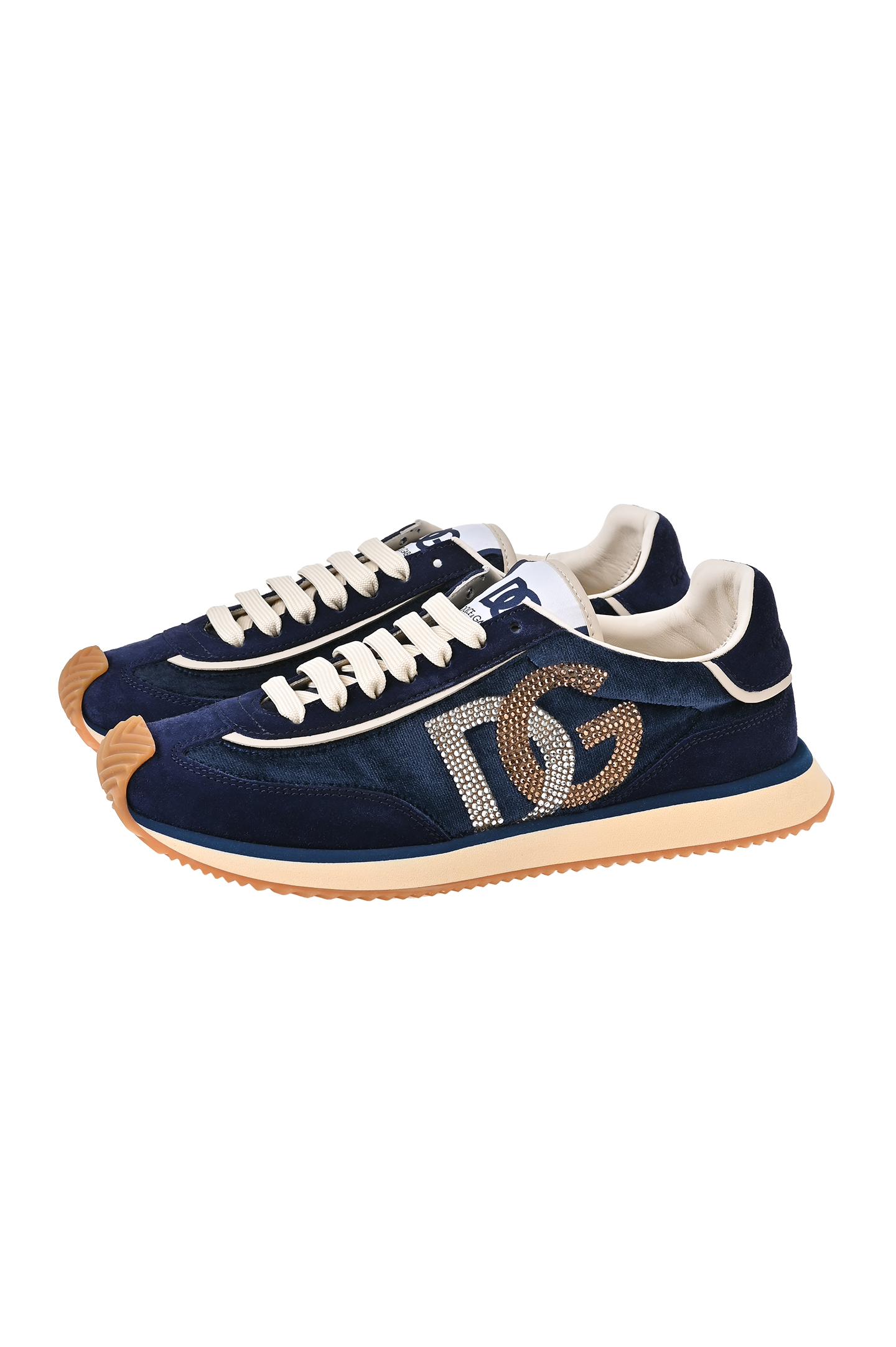 Кроссовки (Полуботинки) DOLCE & GABBANA CK2288 A6N32, цвет: Темно-синий, Женский