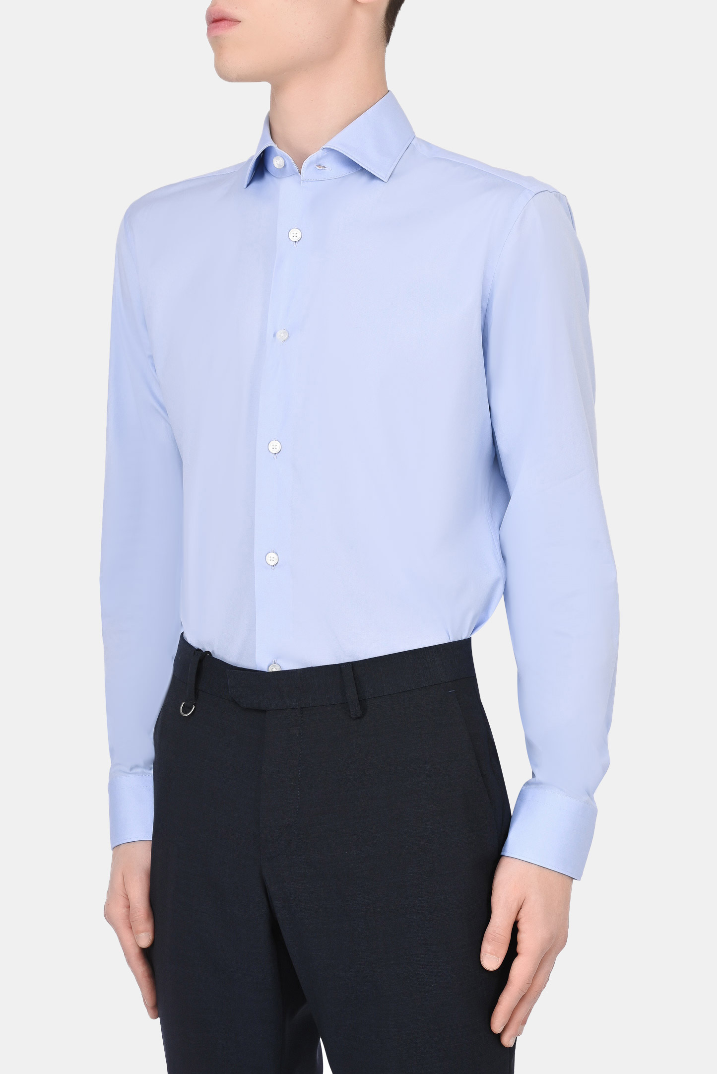 Рубашка Z ZEGNA 205101 ZCRF1, цвет: Голубой, Мужской