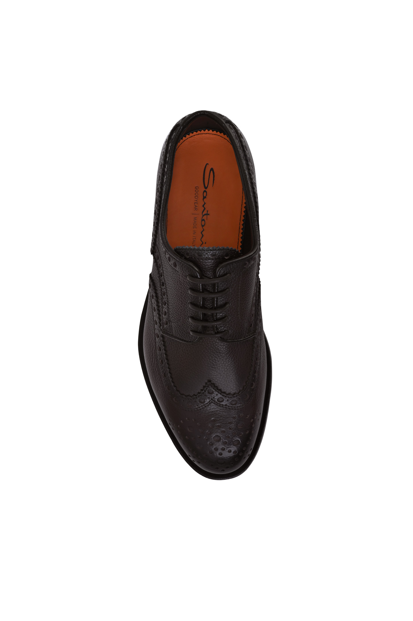 Туфли SANTONI MCCG15761PI2HSDSB44, цвет: Темно-коричневый, Мужской