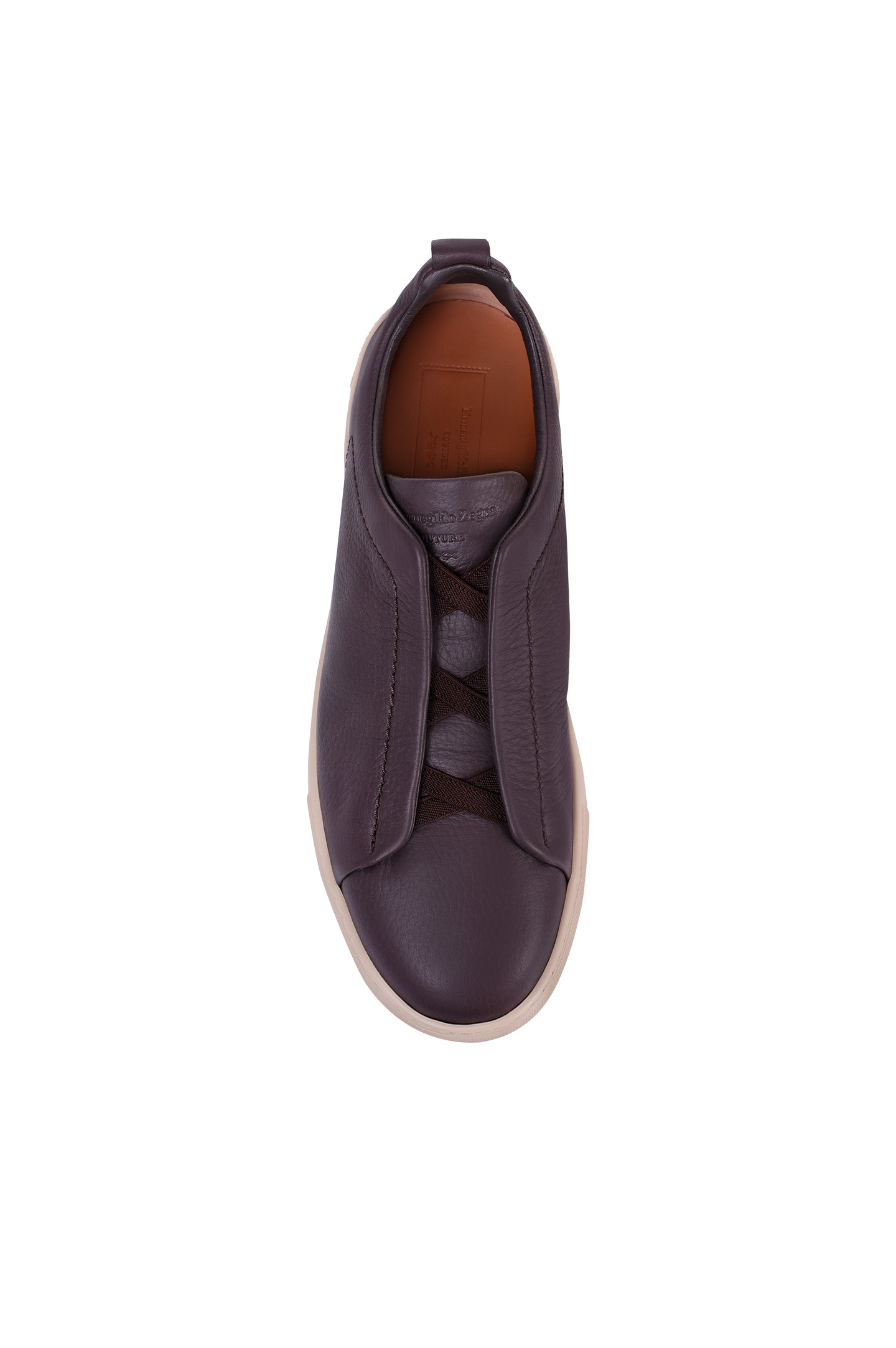 Кеды ERMENEGILDO ZEGNA LHCVO A4667X, цвет: Коричневый, Мужской