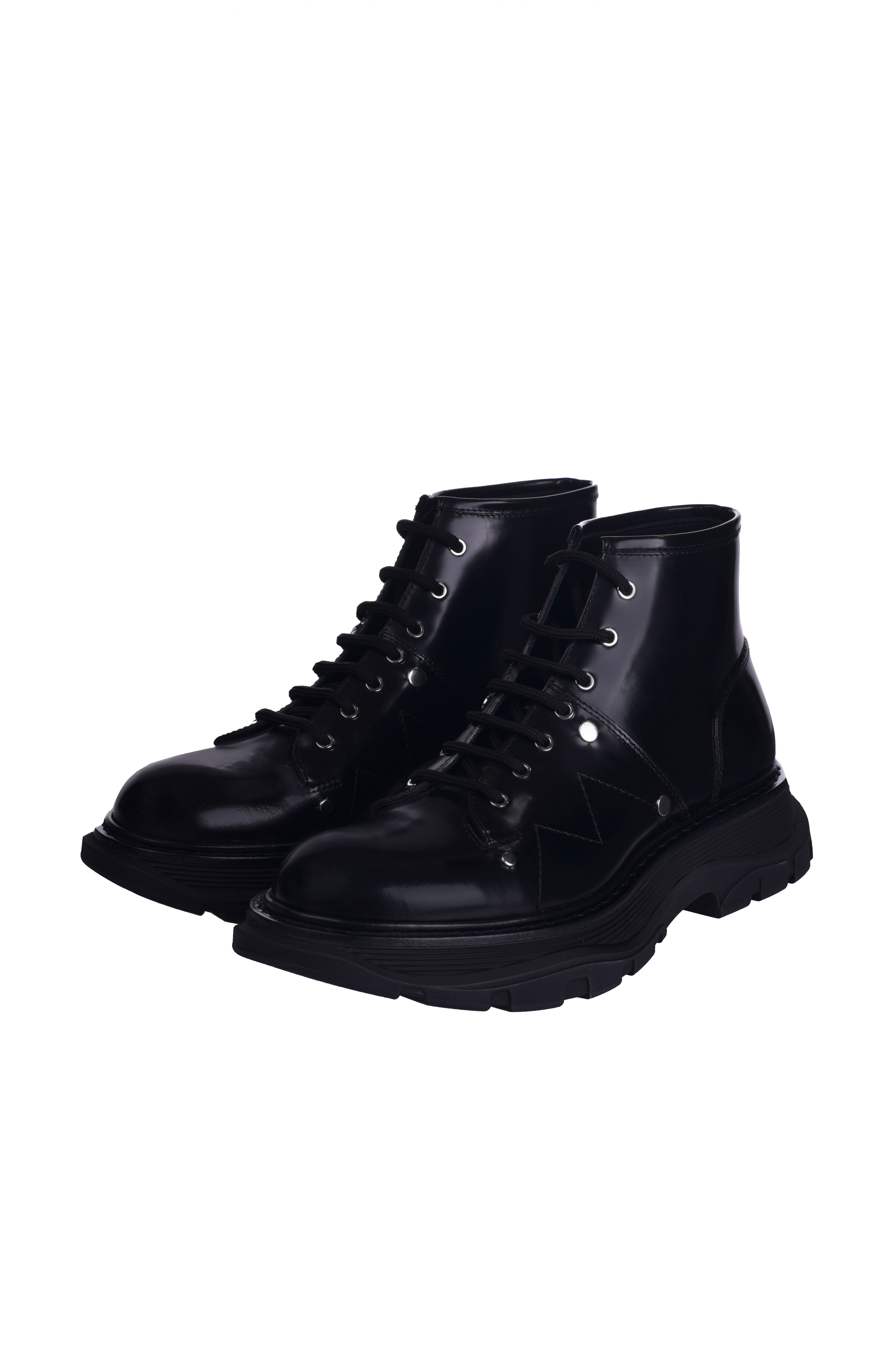 Ботинки ALEXANDER MCQUEEN 595469 WHQSG, цвет: Черный, Женский