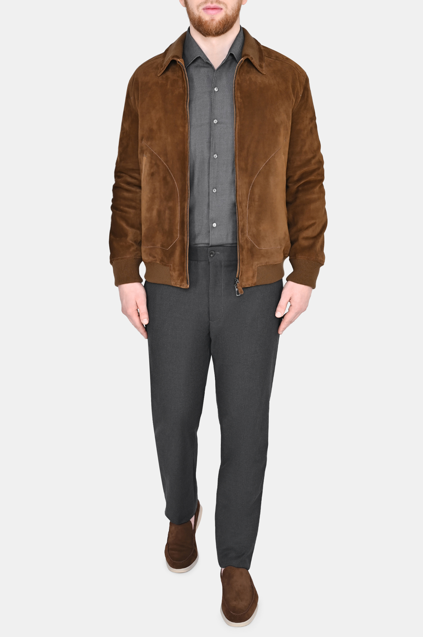Куртка LORO PIANA FAM3779, цвет: Коричневый, Мужской
