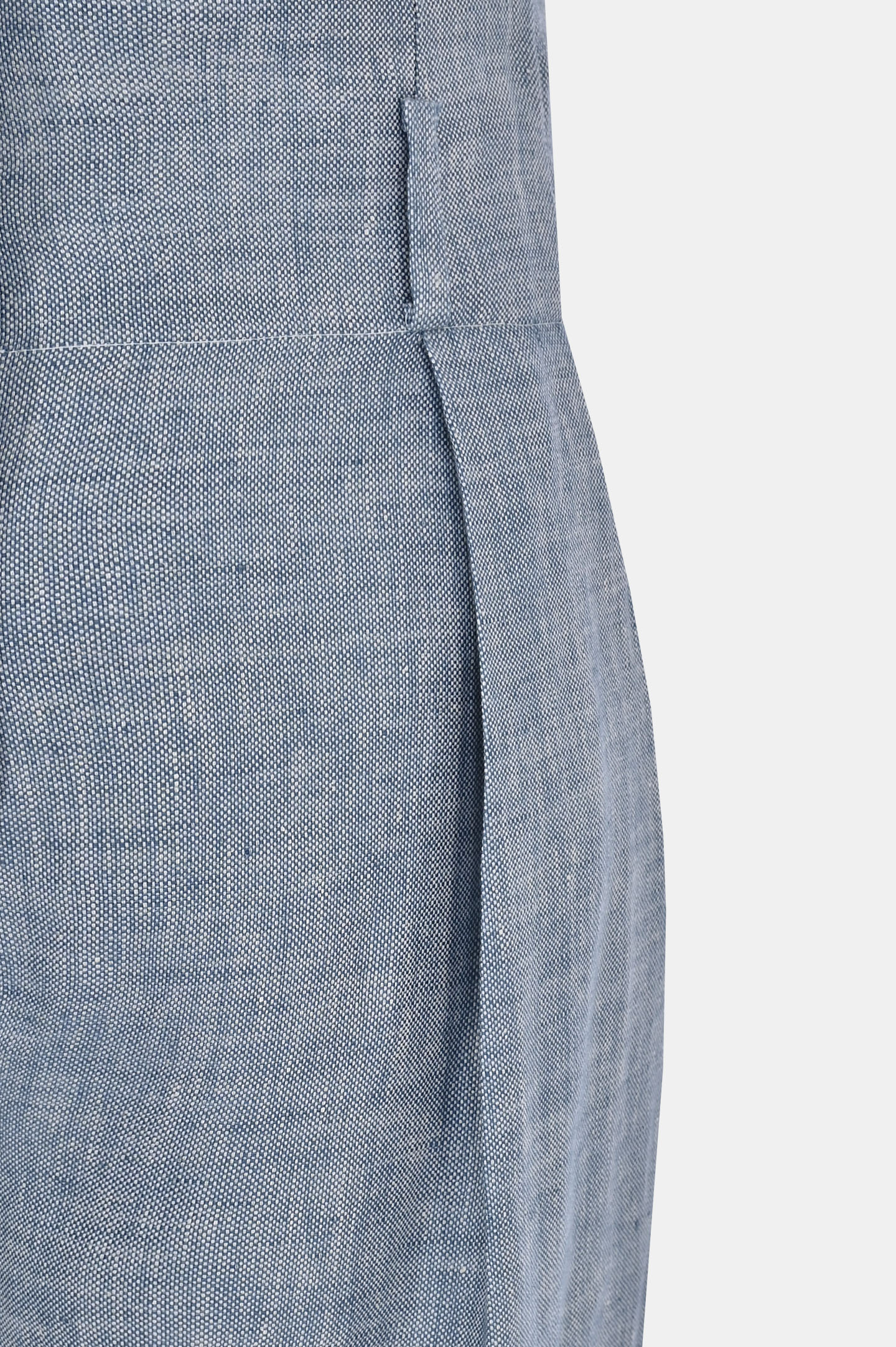 Льняные широкие брюки со стрелками ELEVENTY G80PANG02 TES0G079, цвет: Голубой, Женский