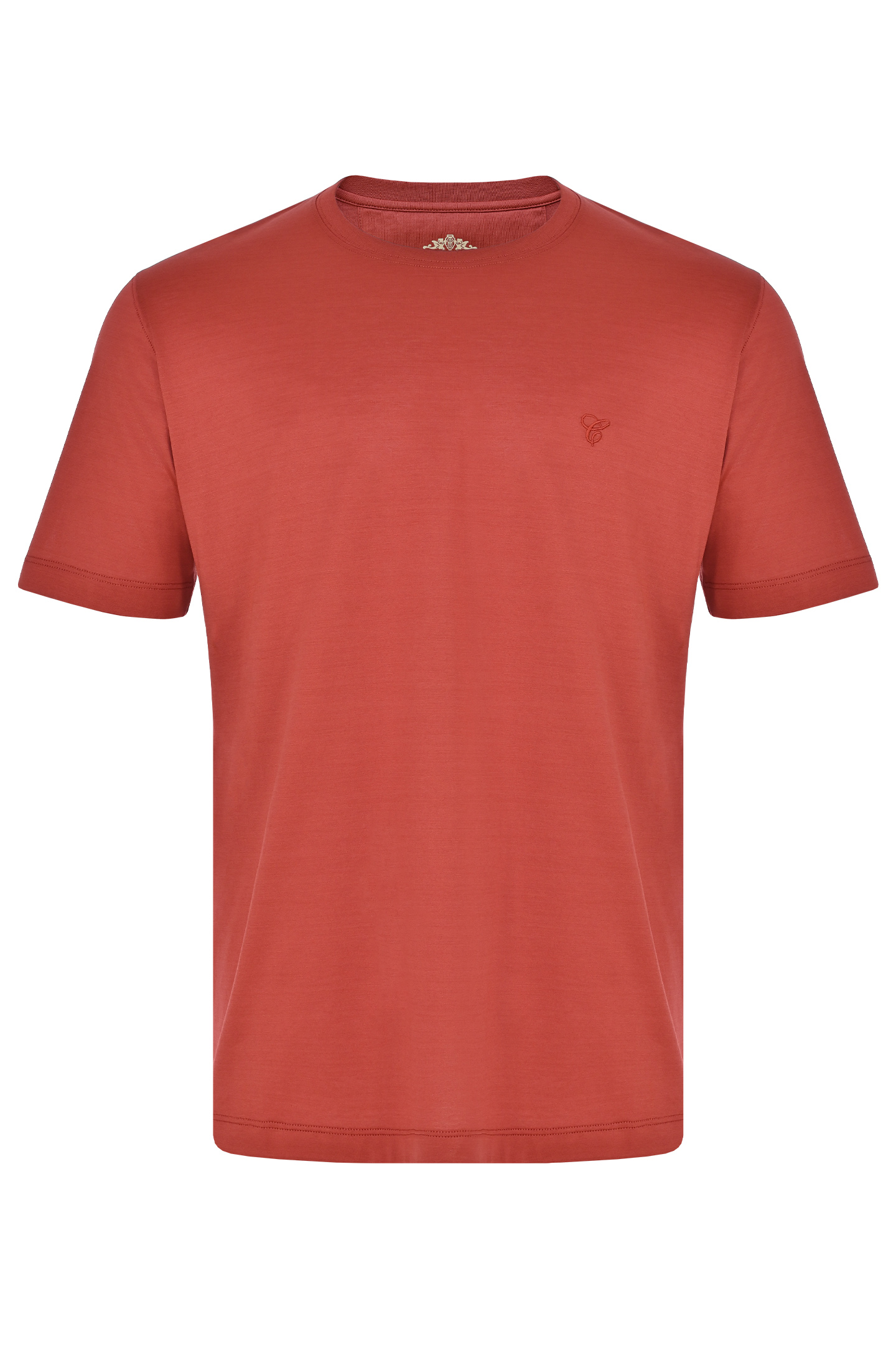 Базовая хлопковая футболка CASTANGIA DM60, цвет: Бордовый, Мужской