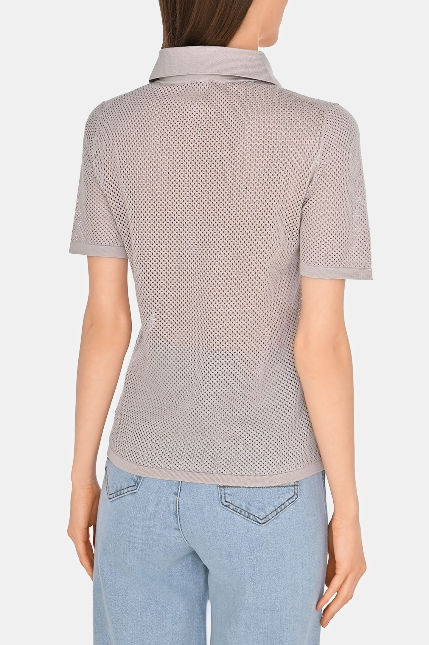 Поло KITON D557140639, цвет: Бежевый, Женский