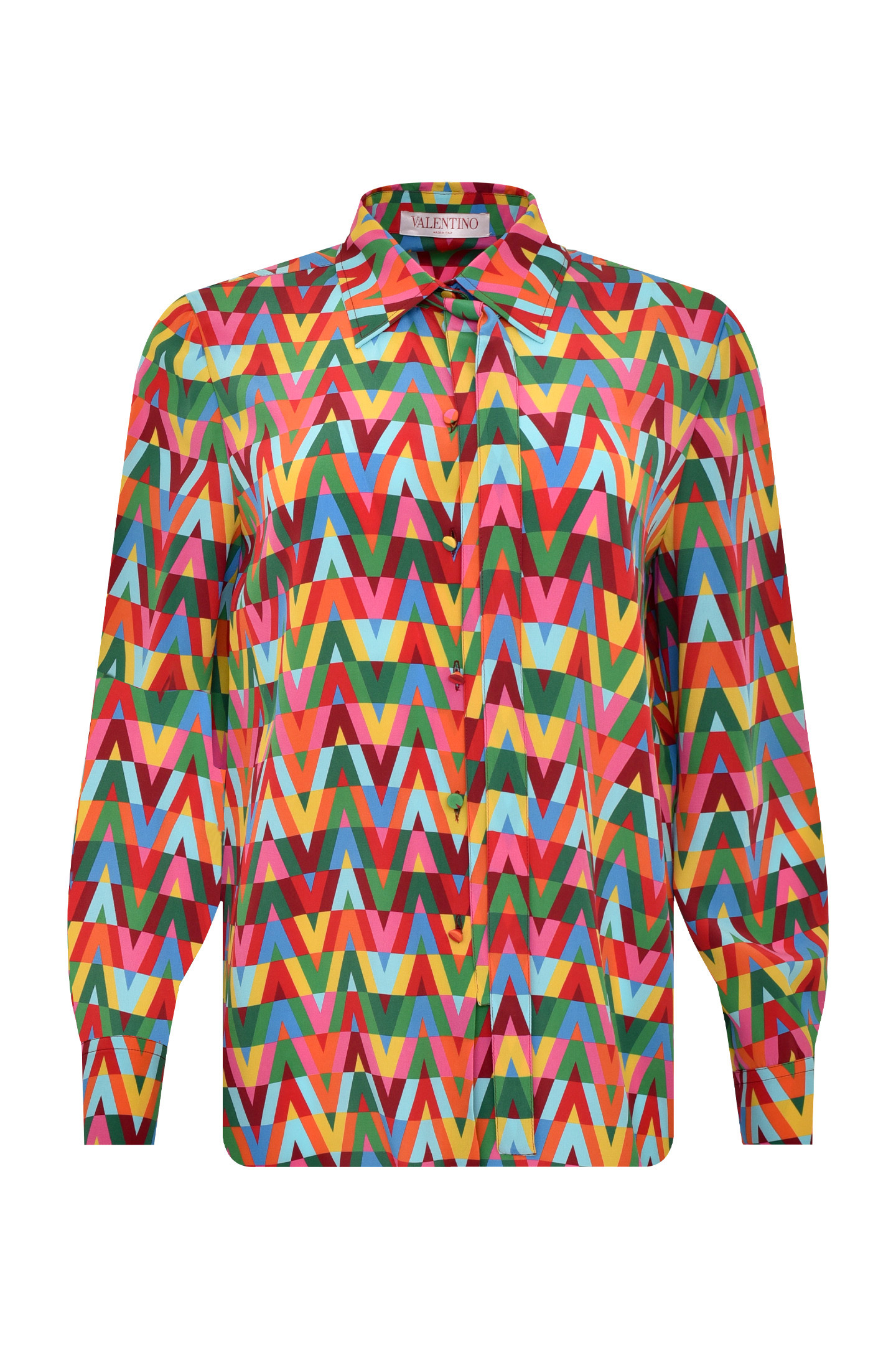 Блуза VALENTINO PAP XB3AB3B56VW, цвет: Разноцветный, Женский