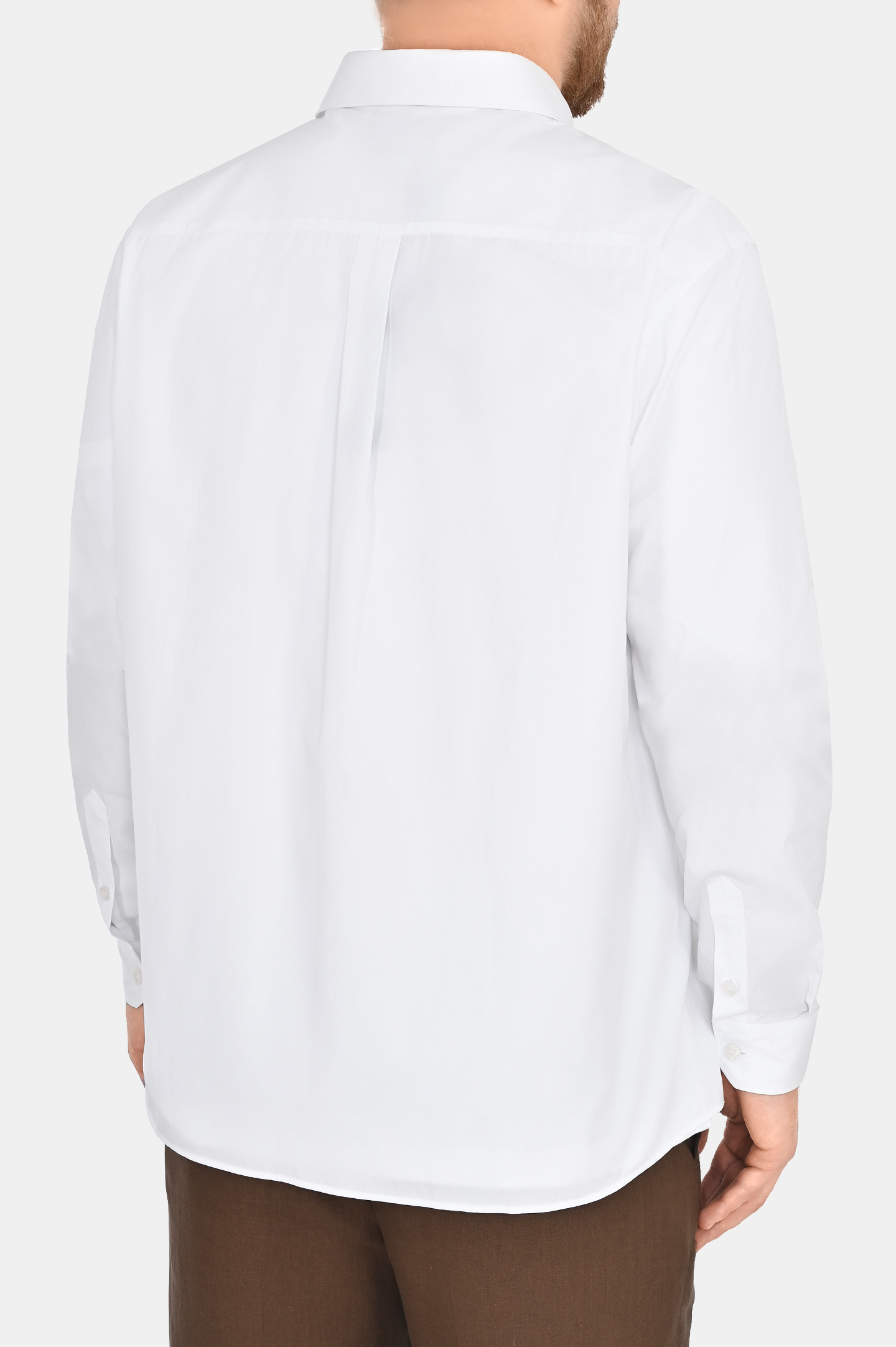 Рубашка с логотипом DOLCE & GABBANA G5JG4T FU5U8, цвет: Белый, Мужской