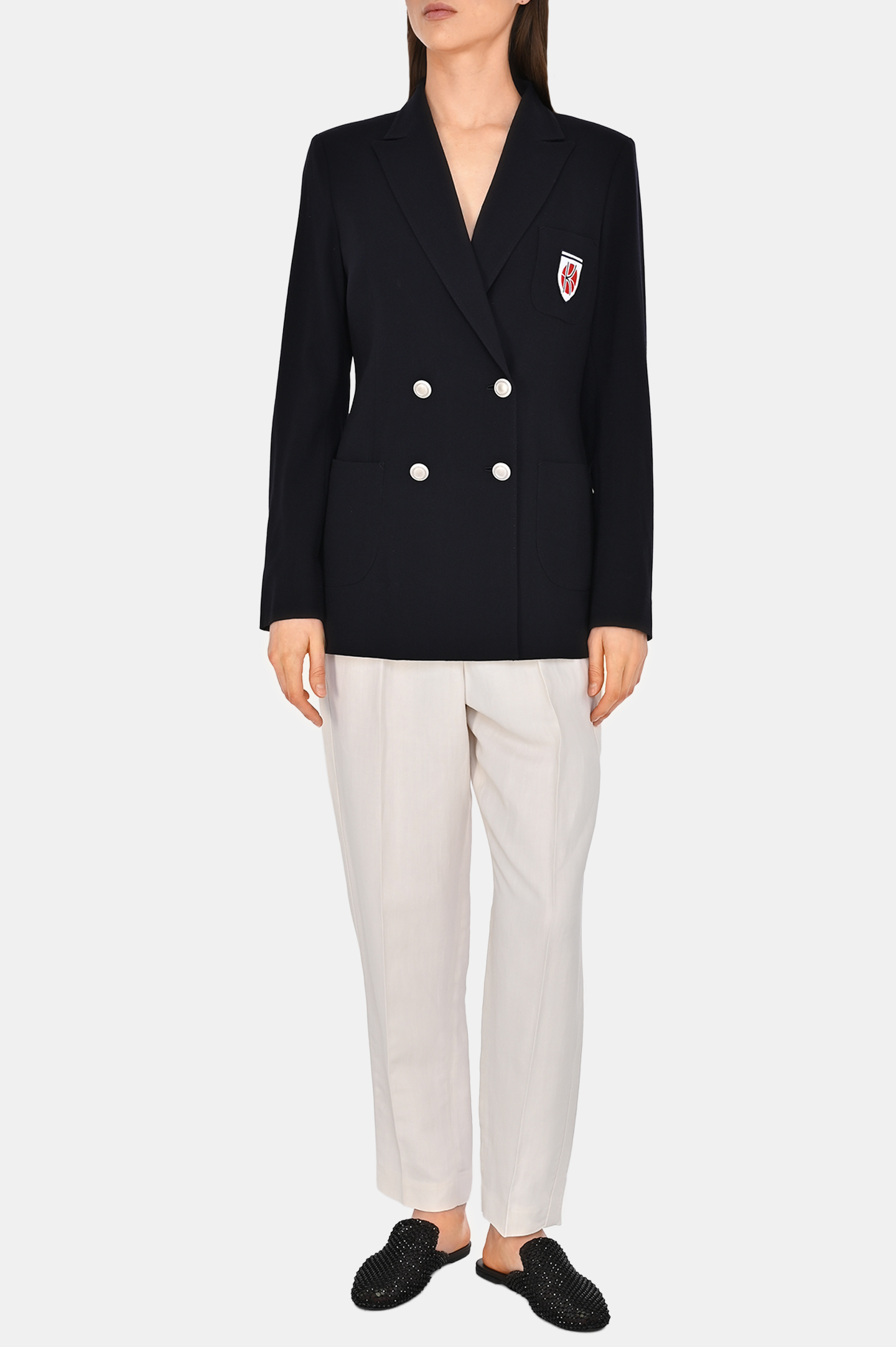Жакет KITON D59520K081100, цвет: Темно-синий, Женский