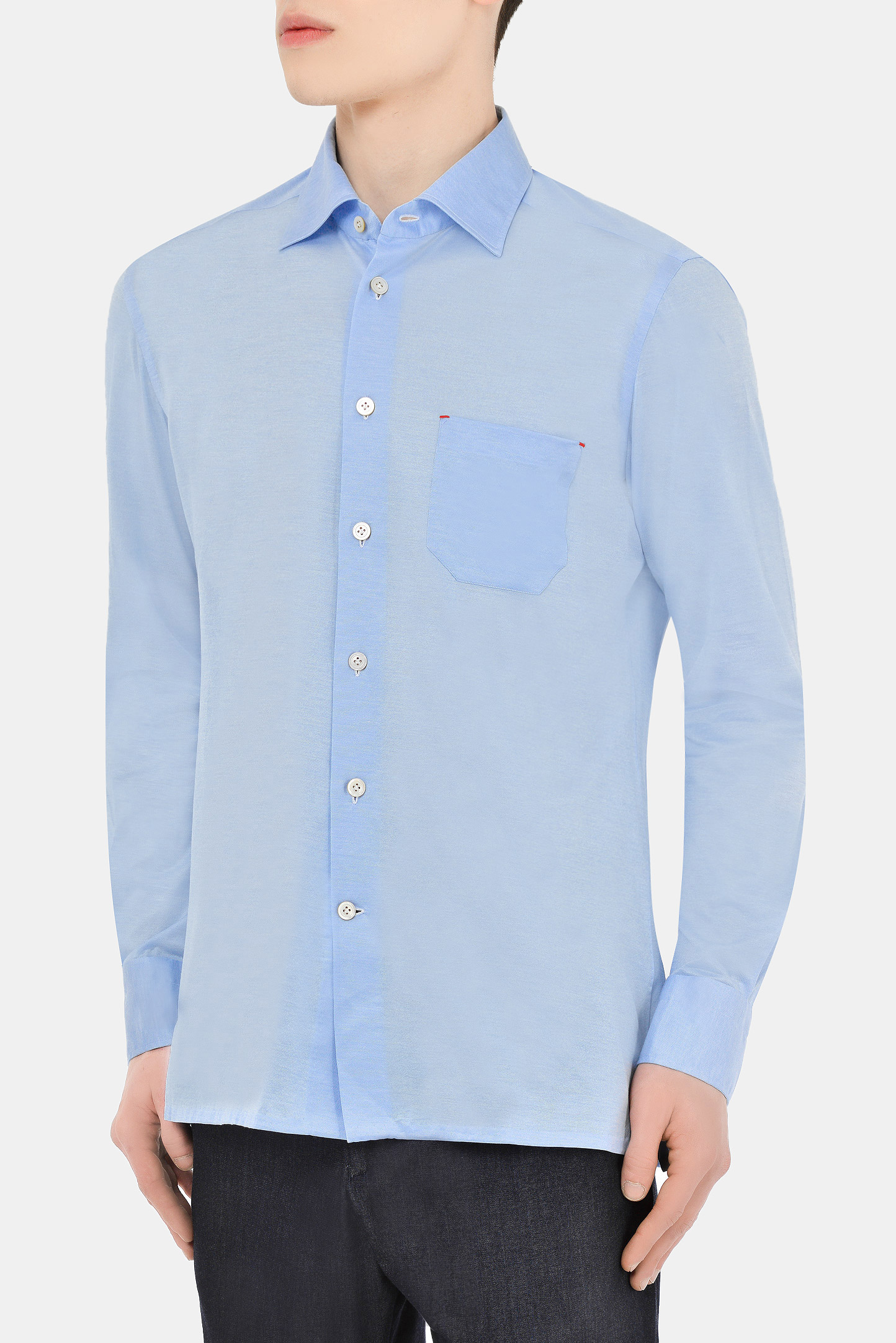 Рубашка KITON UMCNERH076090, цвет: Голубой, Мужской