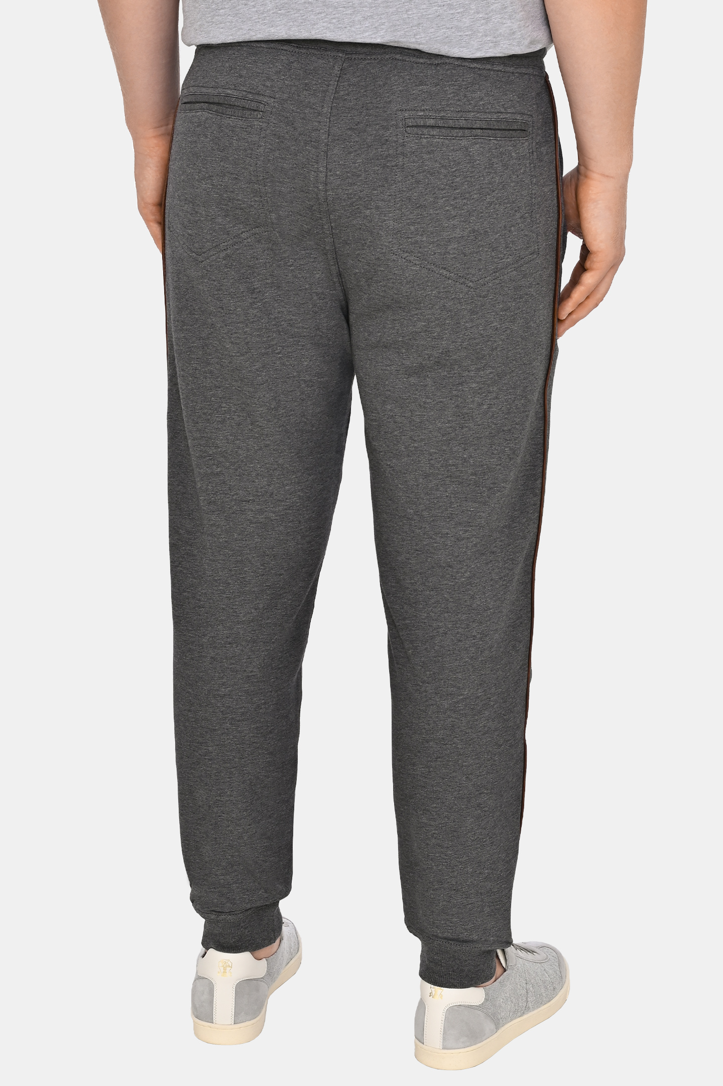 Брюки спорт BRUNELLO  CUCINELLI MW8633311GC, цвет: Серый, Мужской