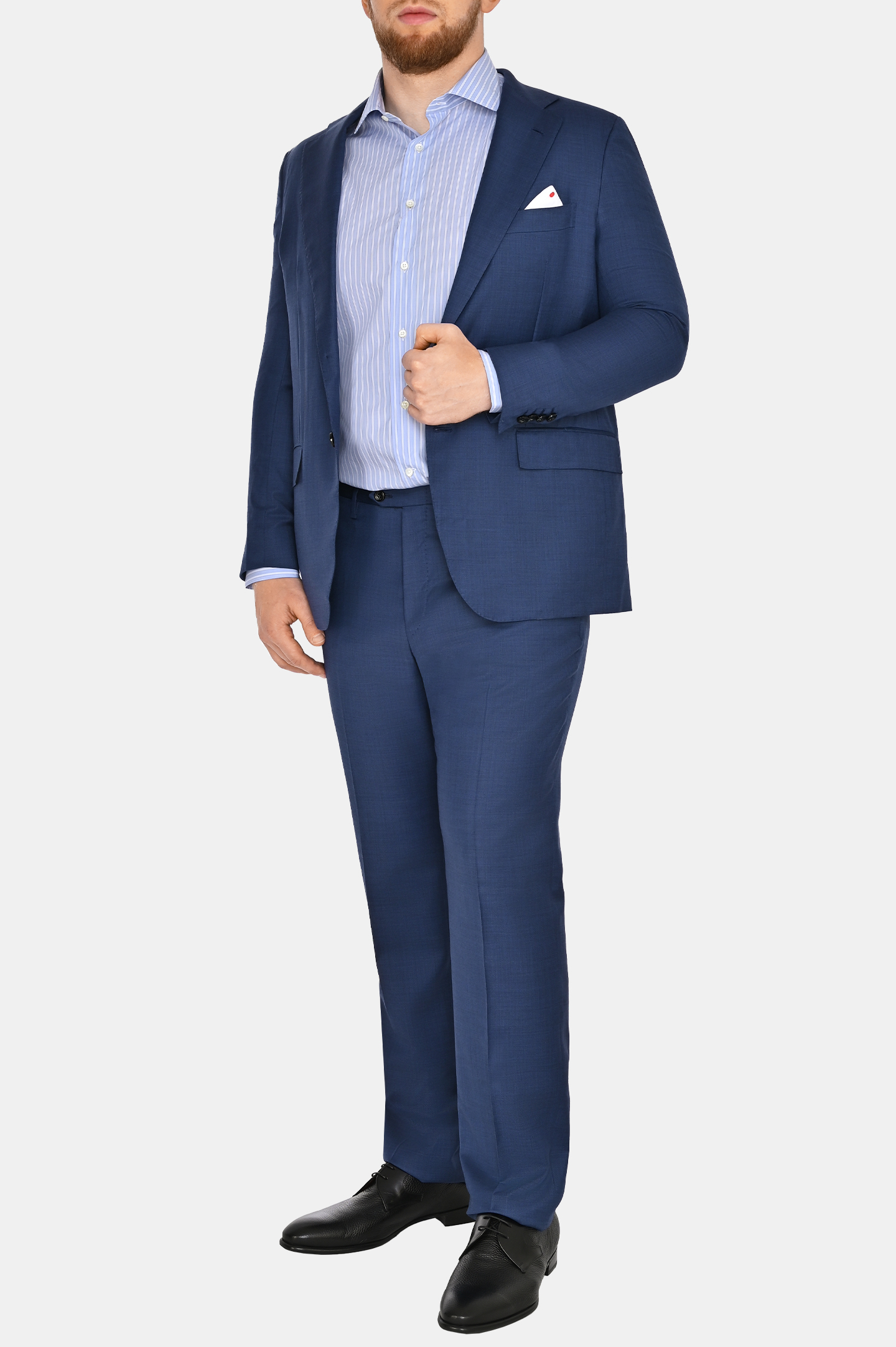 Костюм+платок KITON UA81K0618E0, цвет: Синий, Мужской
