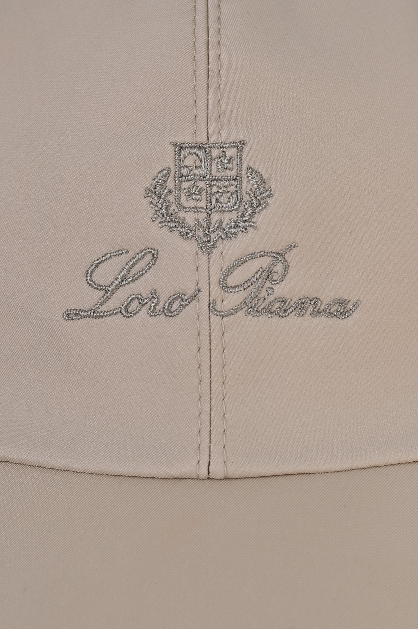 Кепка с логотипом LORO PIANA FAB1977, цвет: Светло-бежевый, Мужской