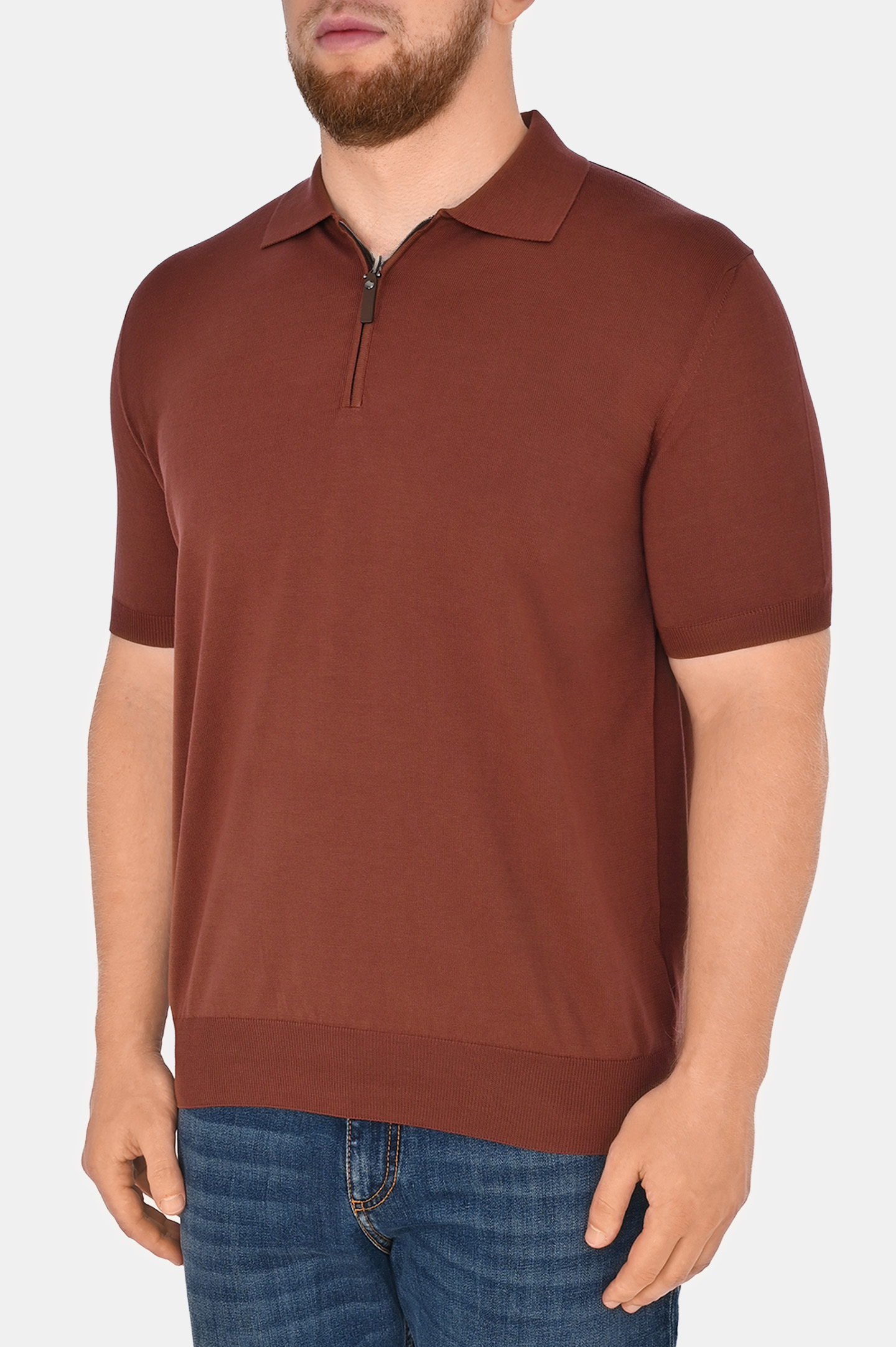 Поло (Джемпер) CANALI MK00145 C0454, цвет: Бордовый, Мужской