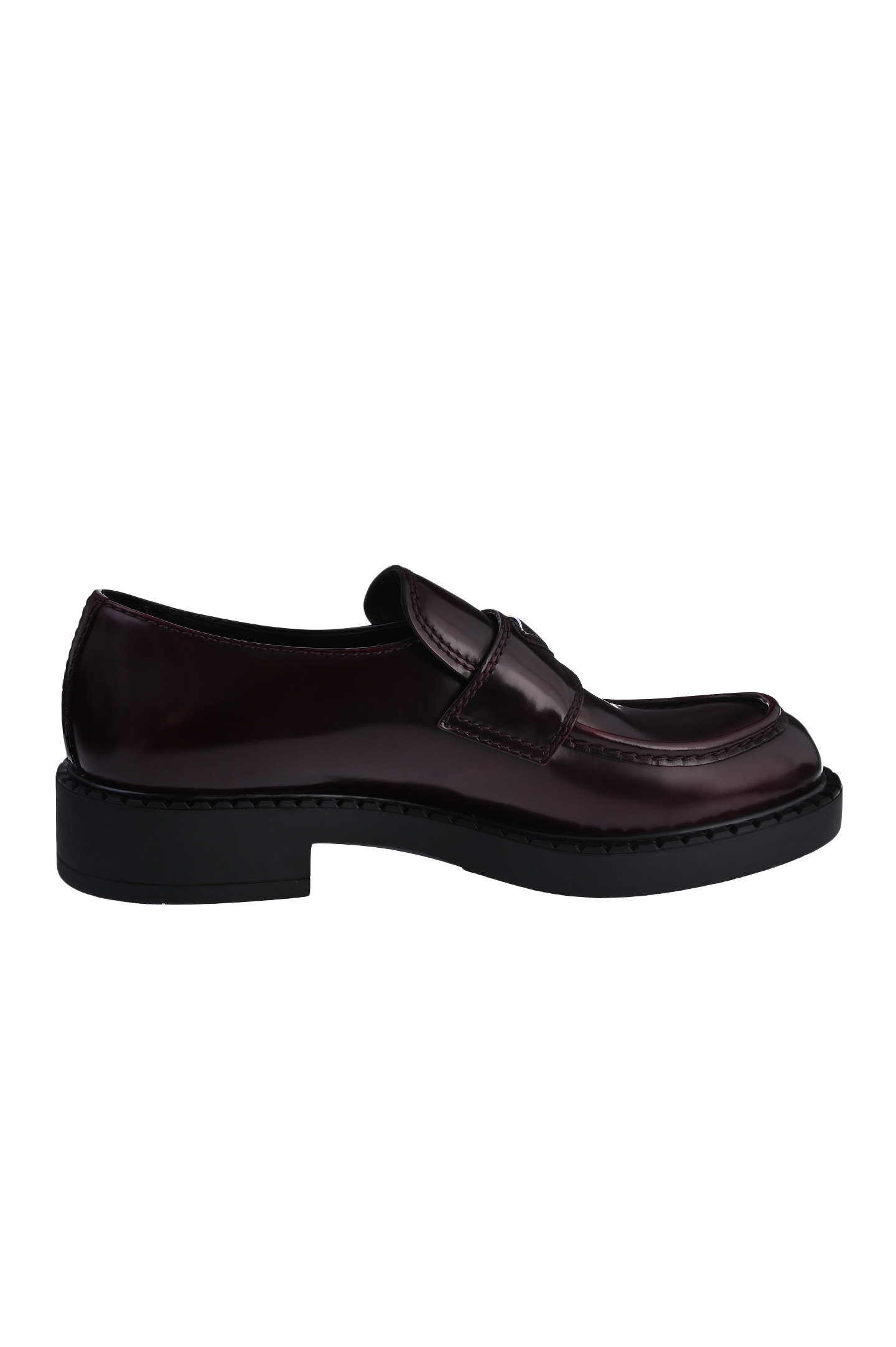 Лоферы PRADA 2DE127055F0PLN, цвет: Бордовый, Мужской
