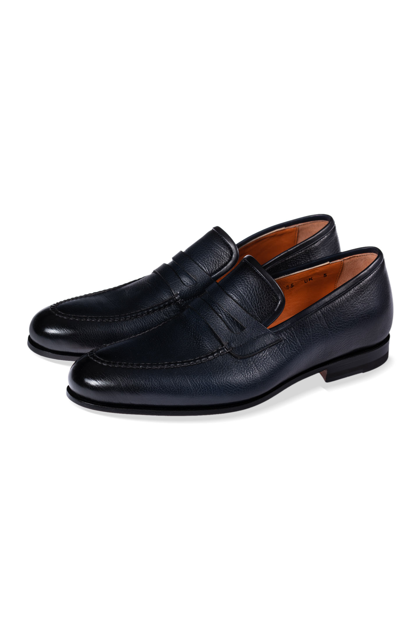 Лоферы SANTONI MCAZ16569SA3ECGCU35, цвет: Синий, Мужской