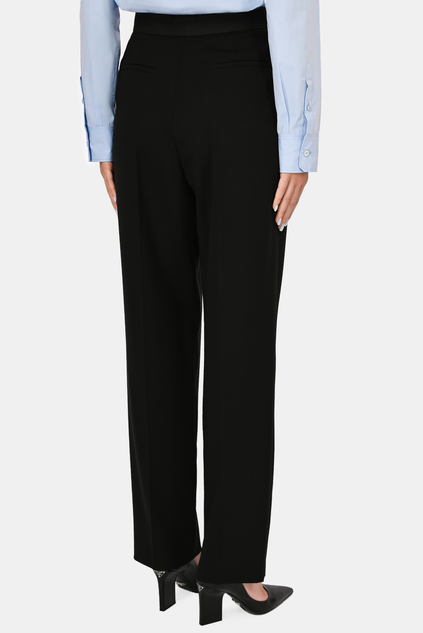 Брюки PRADA P262E S 212, цвет: Черный, Женский