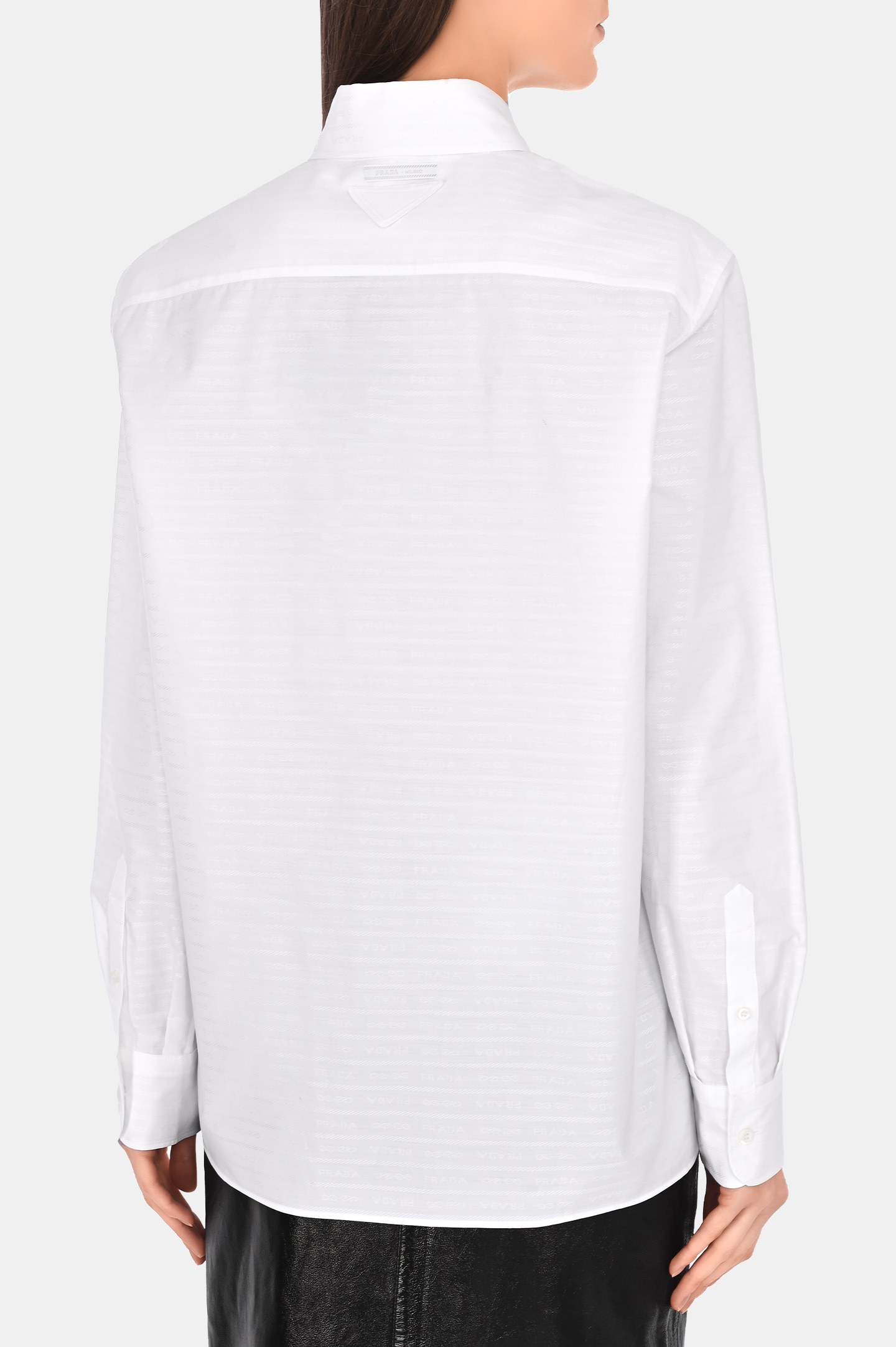 Блуза PRADA P443GXS2321VJP, цвет: Белый, Женский