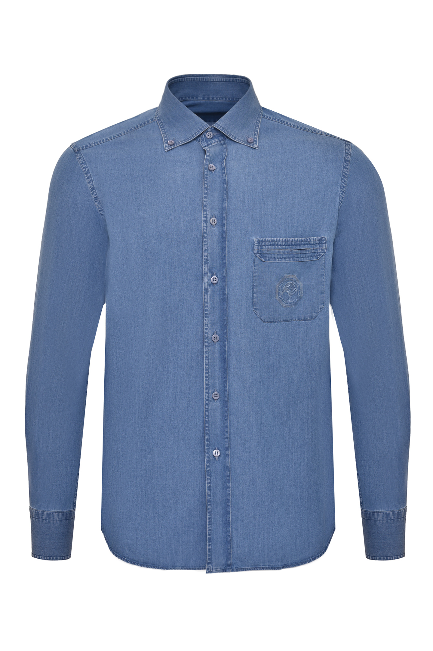 Рубашка STEFANO RICCI MC006274 EX2100, цвет: Синий, Мужской