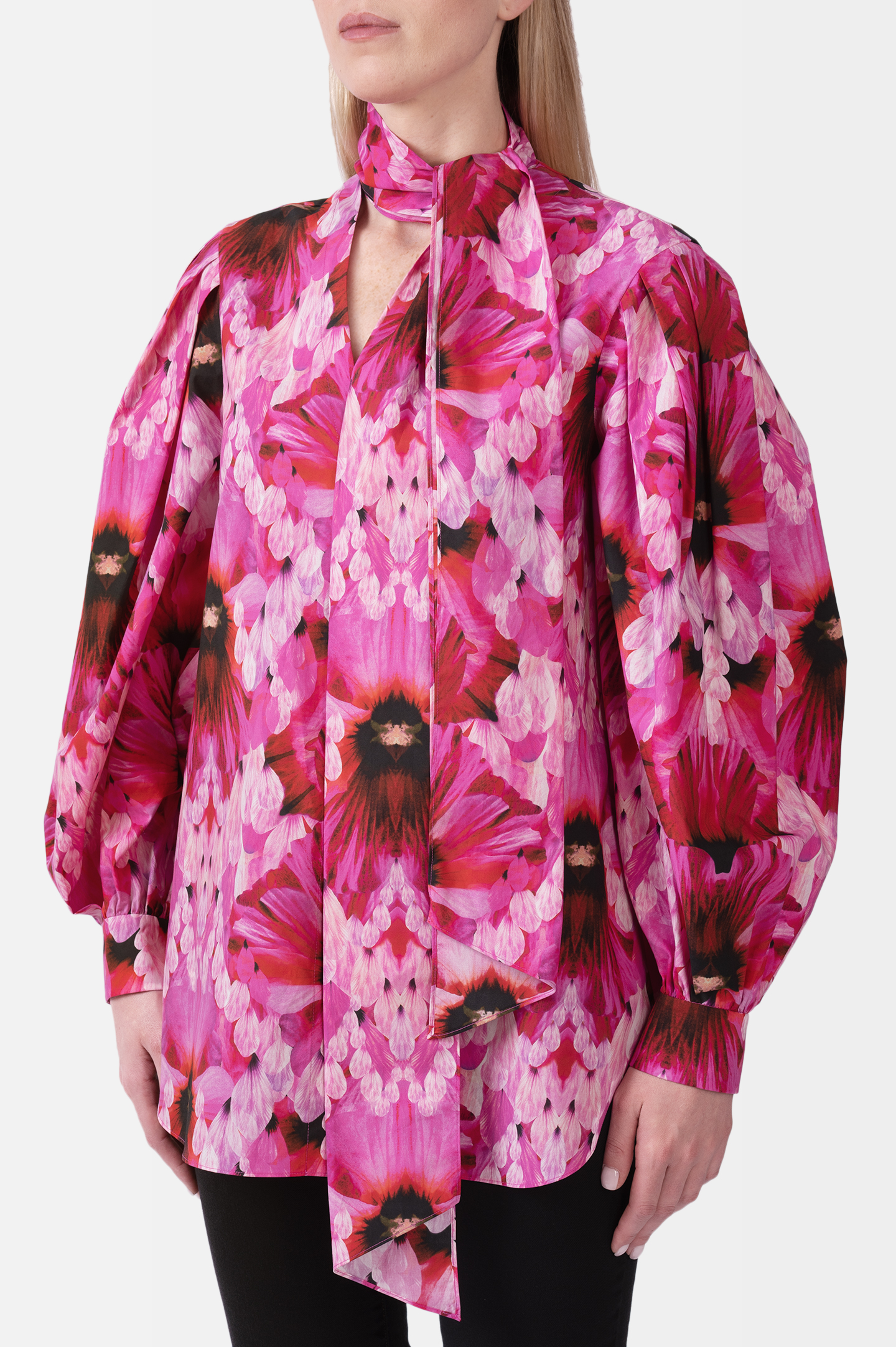 Блуза ALEXANDER MCQUEEN 606035 QCABB, цвет: Розовый, Женский