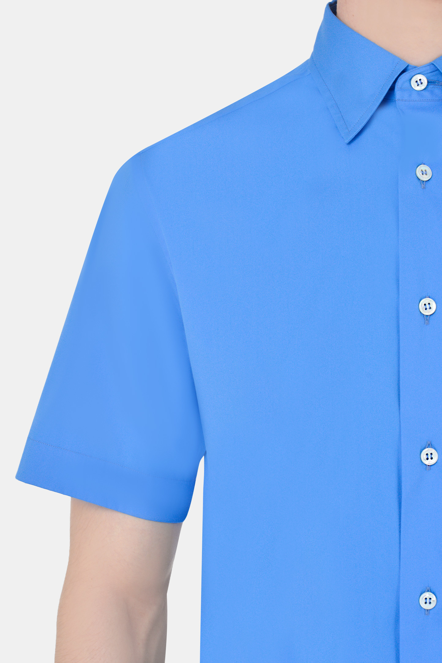 Рубашка BRIONI SCDF0L O8010, цвет: Голубой, Мужской