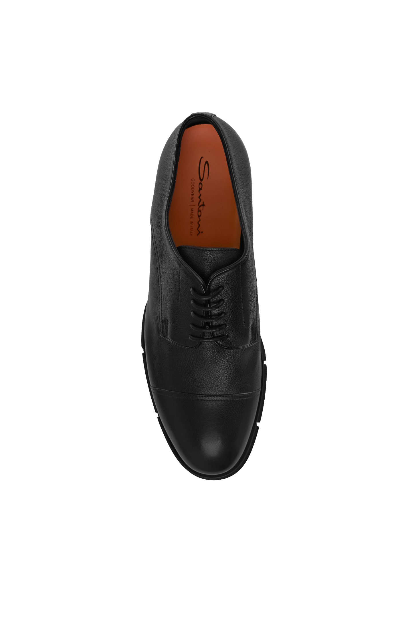 Кожаные дерби SANTONI MCJG18576PI2HGFRN01, цвет: Черный, Мужской