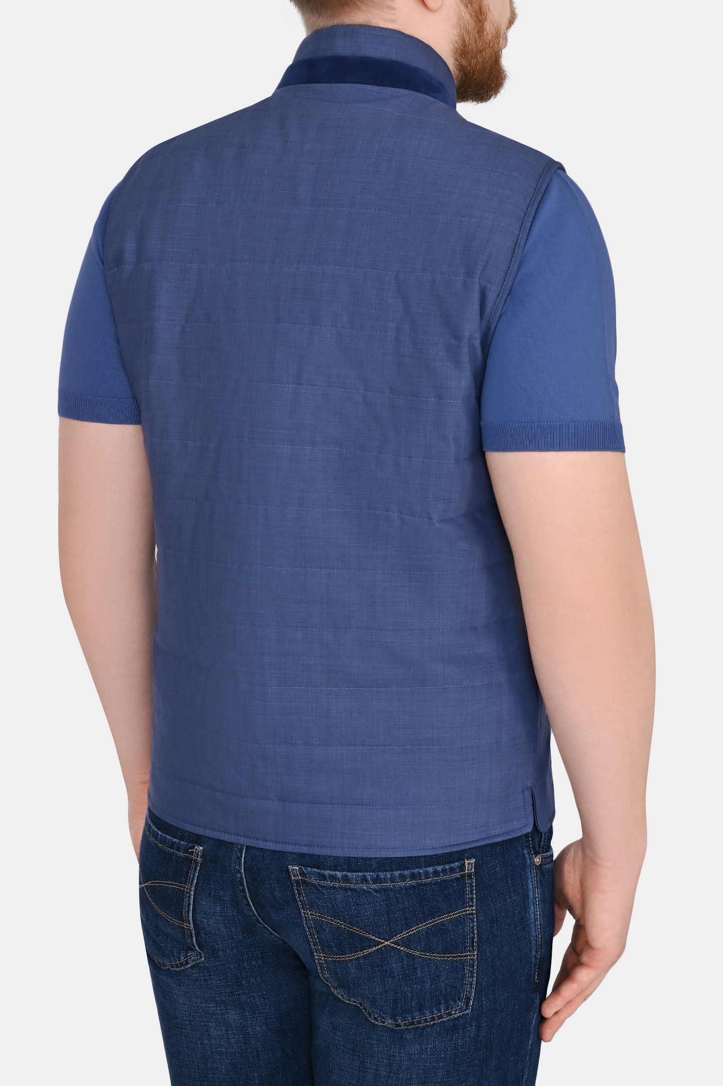 Жилет CANALI SR01620 O40698, цвет: Голубой, Мужской