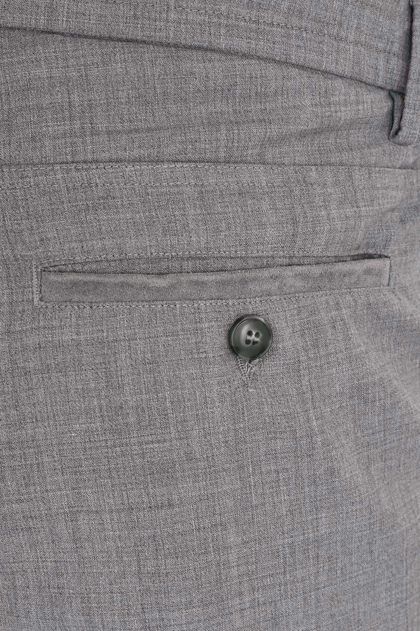 Классические шерстяные брюки CANALI PR01197 91678/-R, цвет: Серый, Мужской