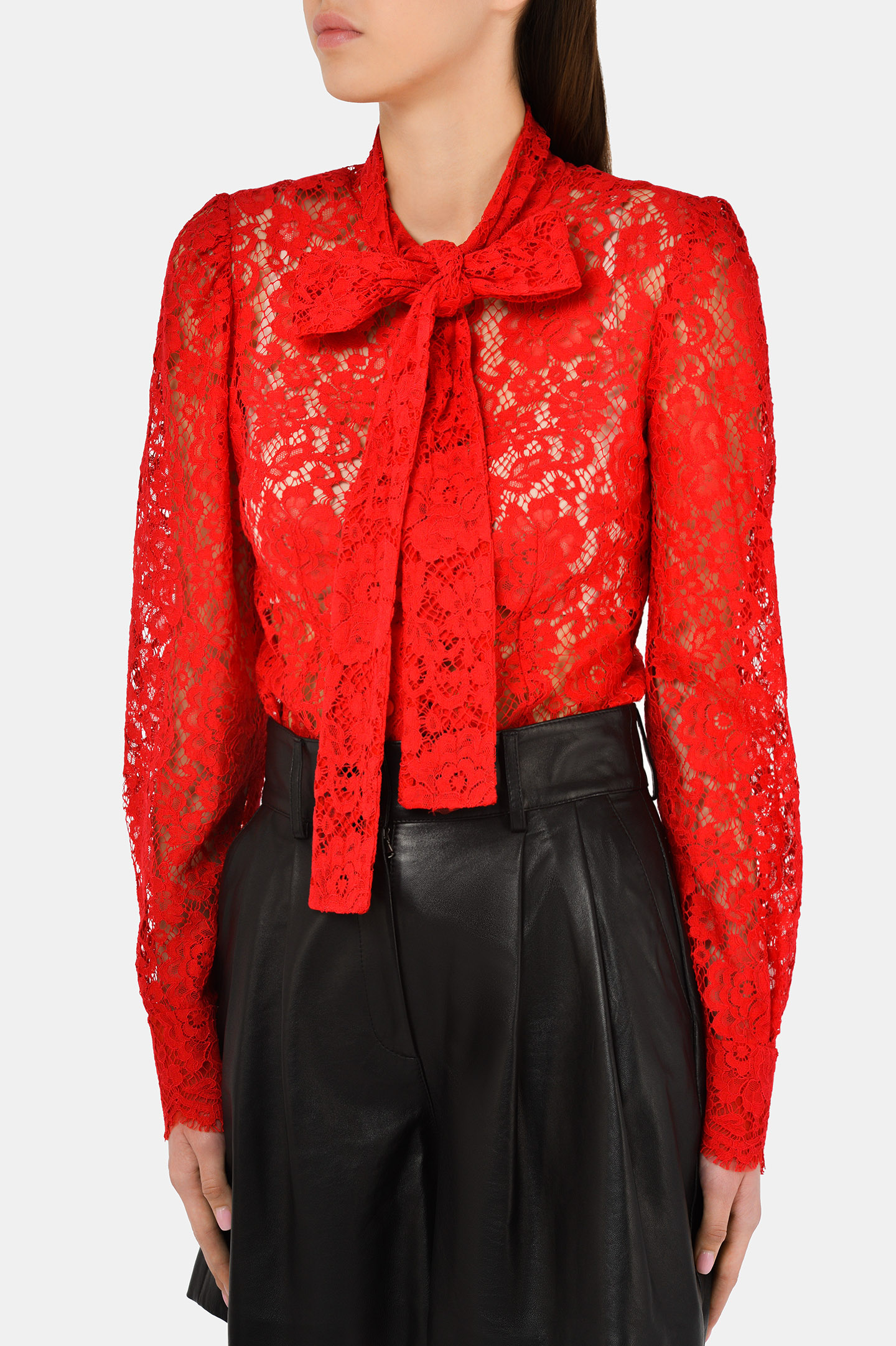 Блуза DOLCE & GABBANA F5L79T HLMEA, цвет: Красный, Женский