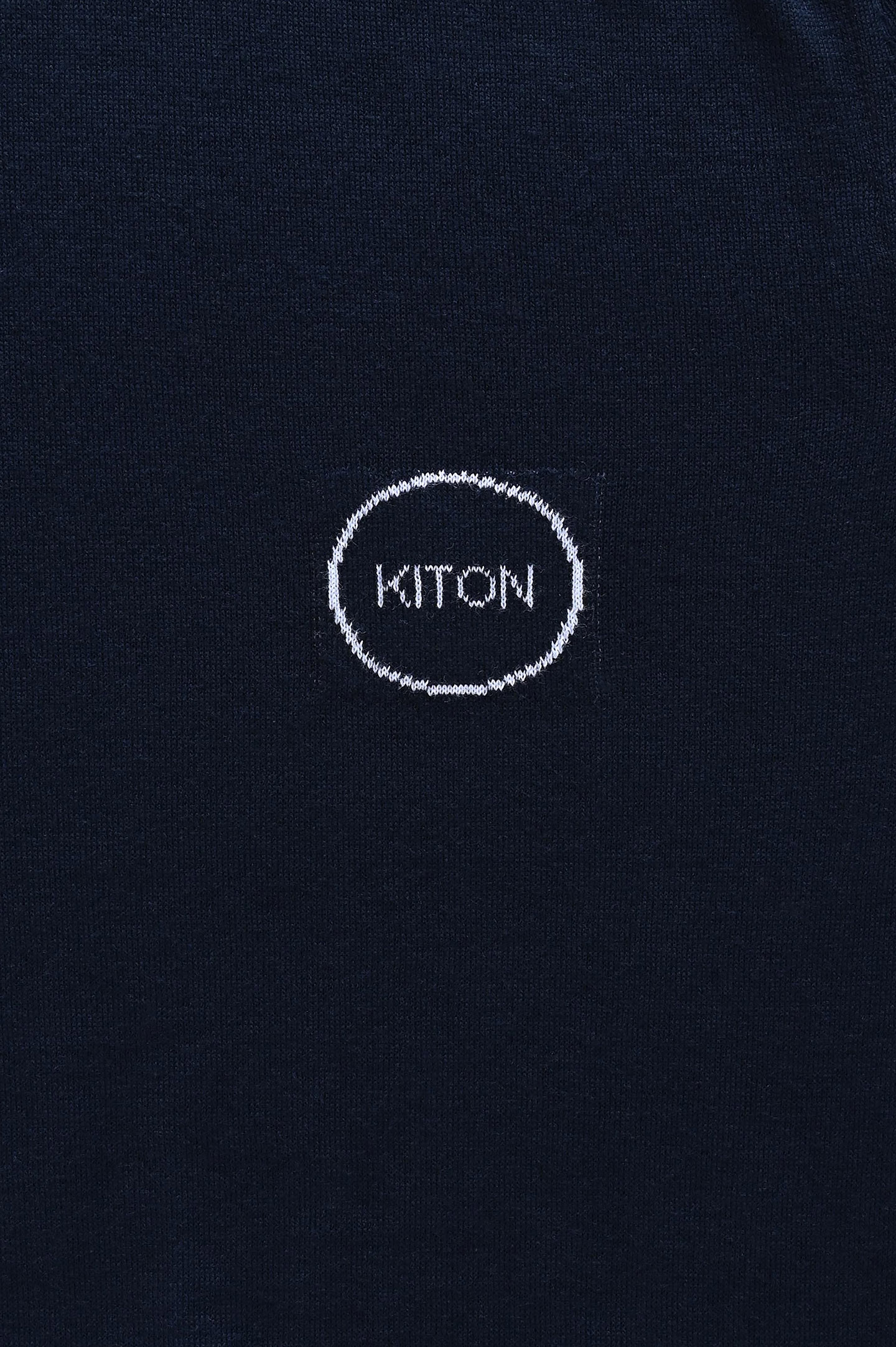 Свитер из хлопка KITON UMK0462V1, цвет: Темно-синий, Мужской