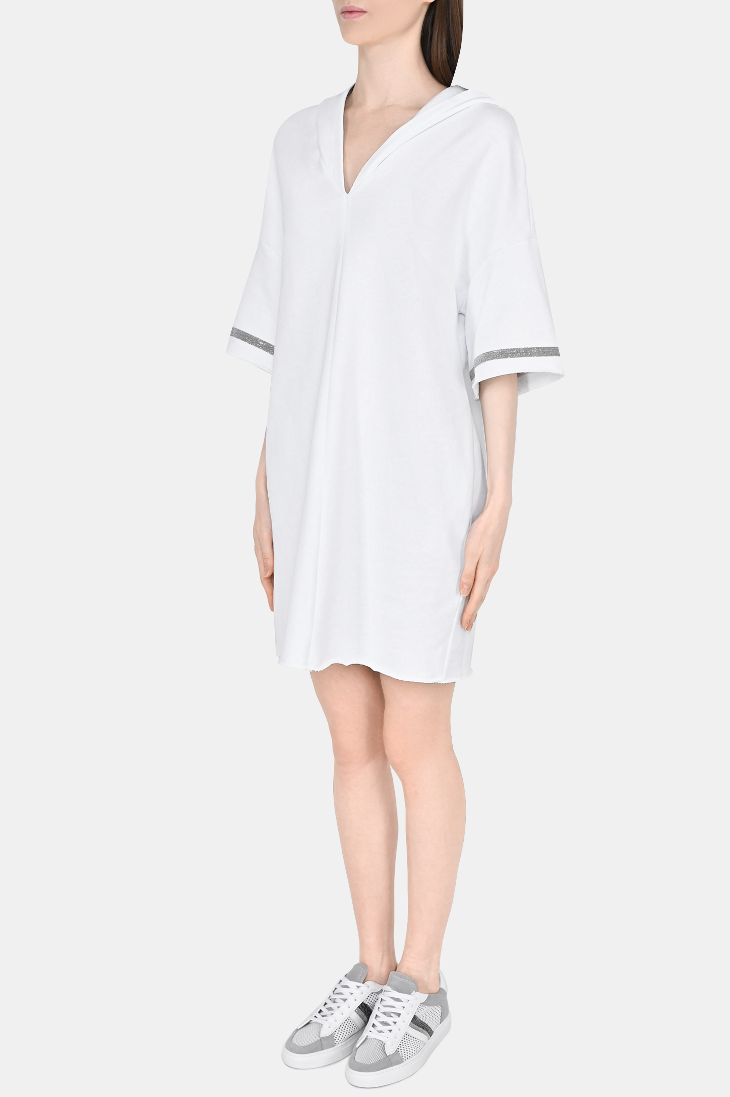 Платье FABIANA FILIPPI ABD273W179H359, цвет: Белый, Женский