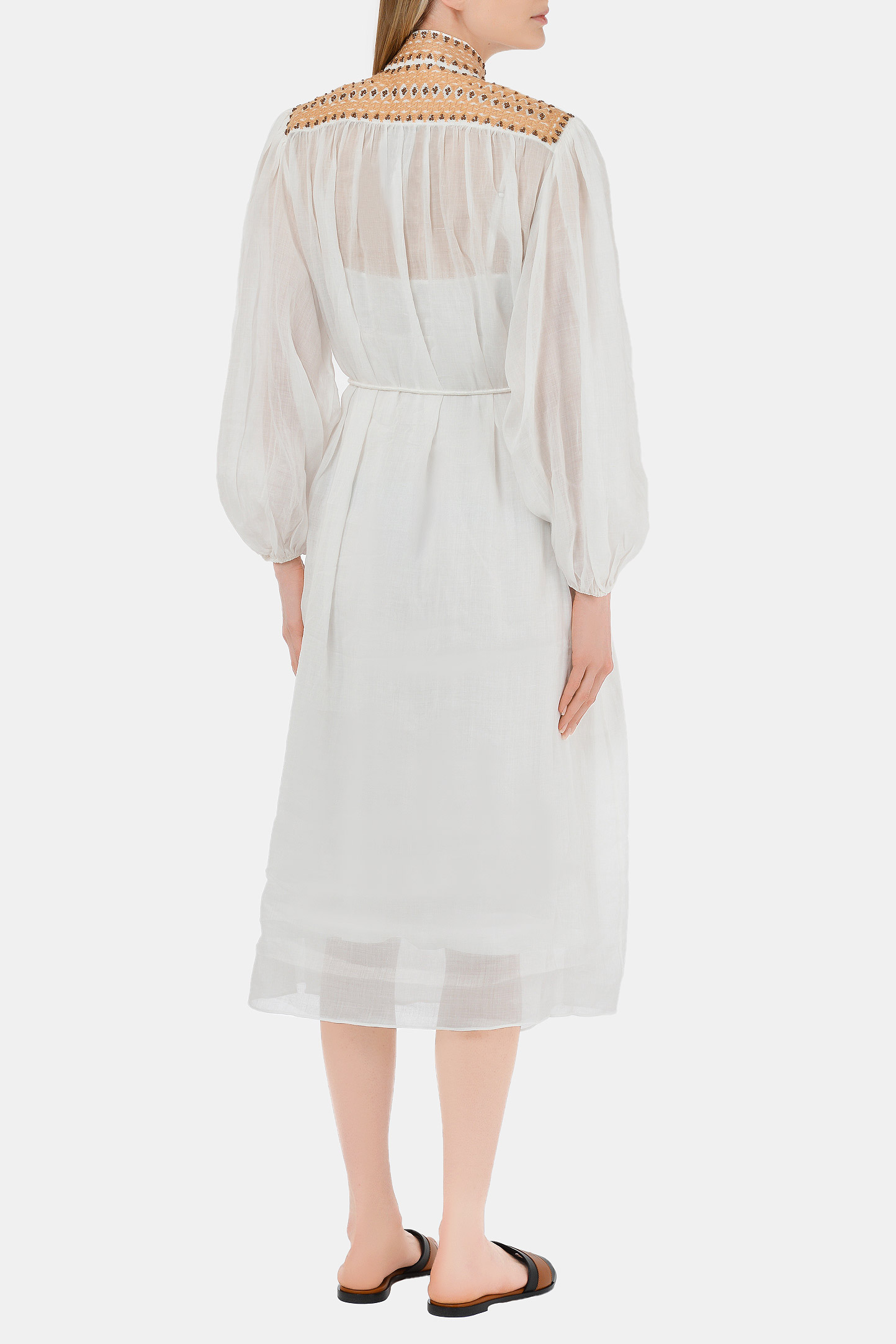Платье ZIMMERMANN 9955DBRG IVO, цвет: Белый, Женский