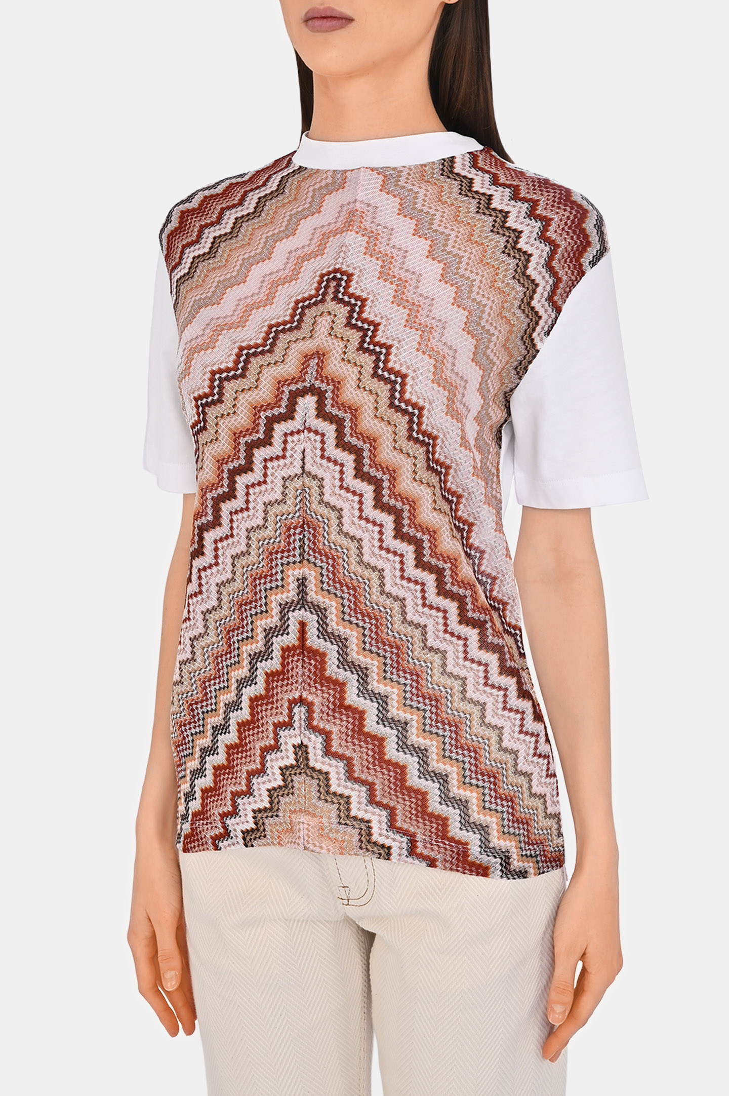 Футболка MISSONI DS25SL02-BJ00N6, цвет: Разноцветный, Женский