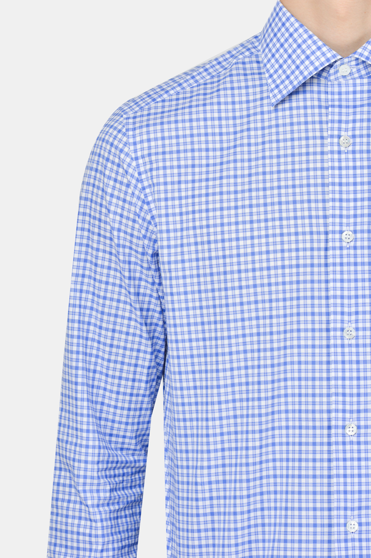 Рубашка STEFANO RICCI MC003678 L2016, цвет: Синий, Мужской