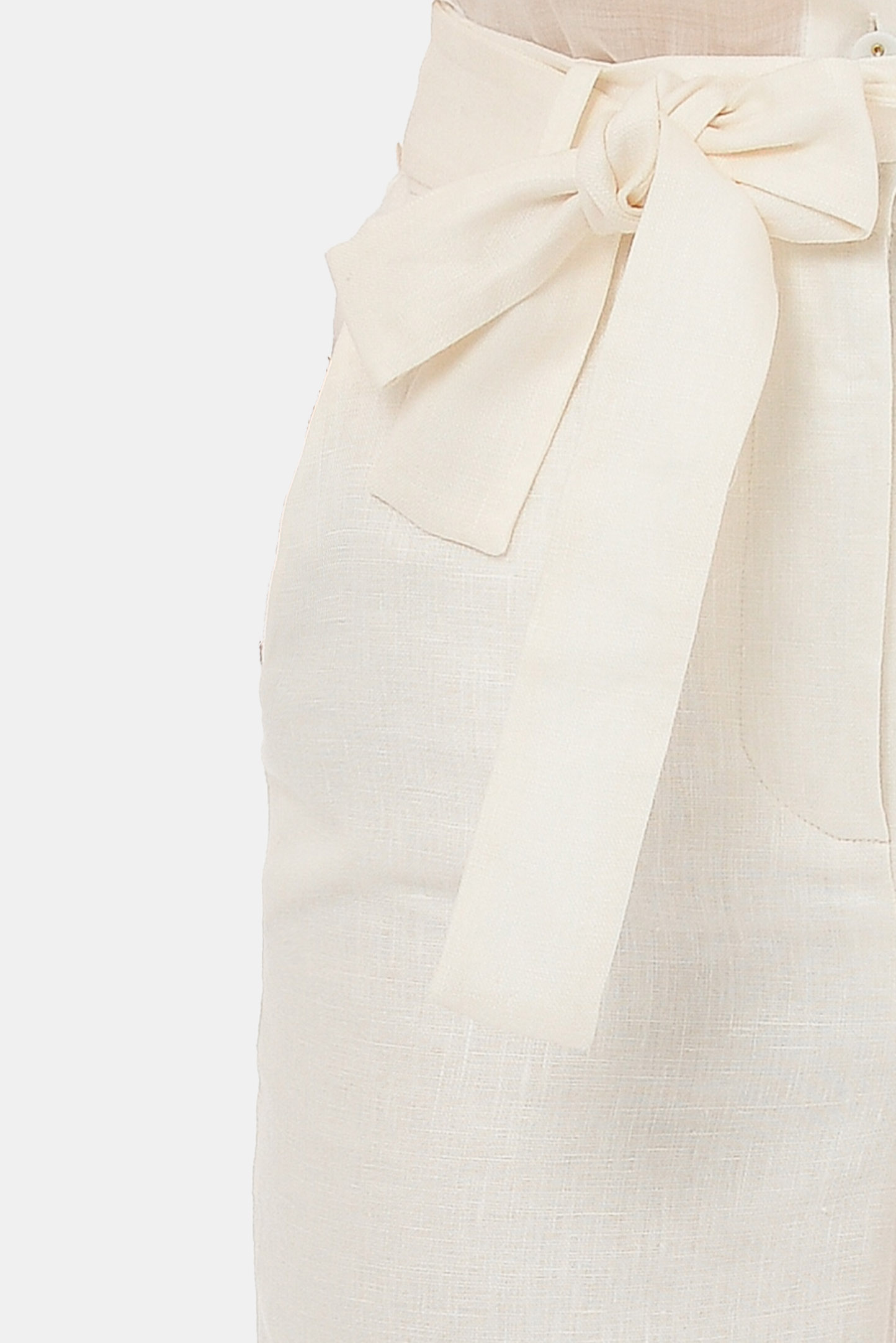Брюки ZIMMERMANN 9831PPOP CRM, цвет: Белый, Женский
