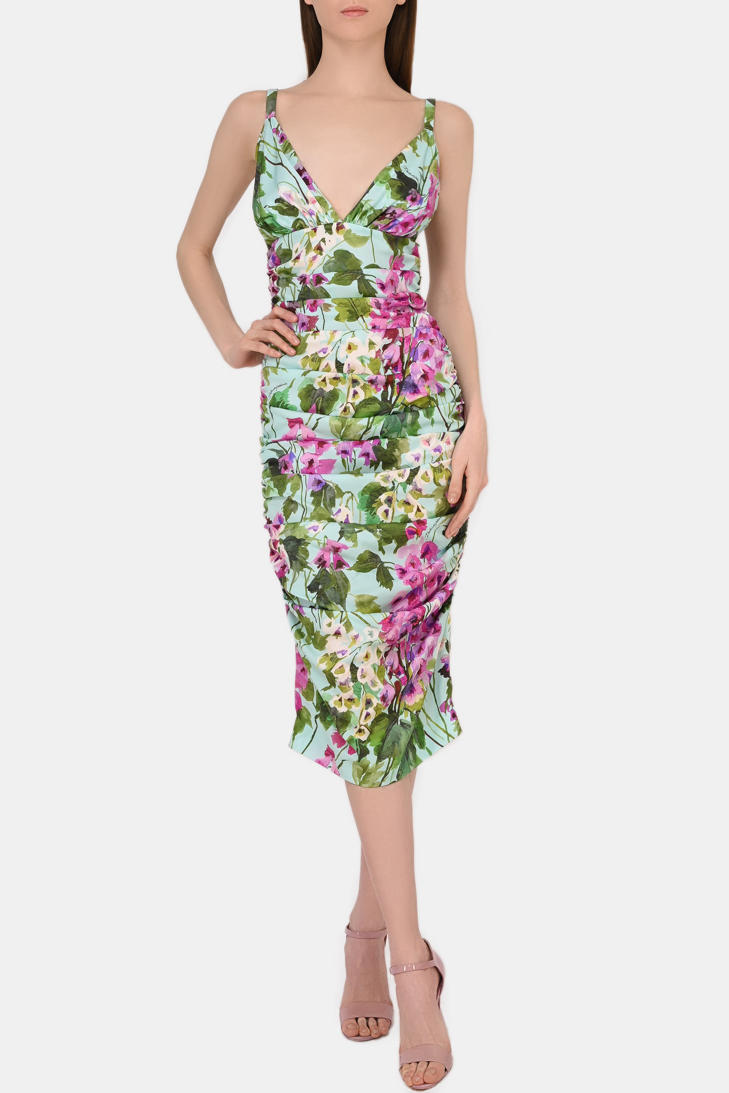 Платье DOLCE & GABBANA F6ZK1T FSA2N, цвет: Разноцветный, Женский
