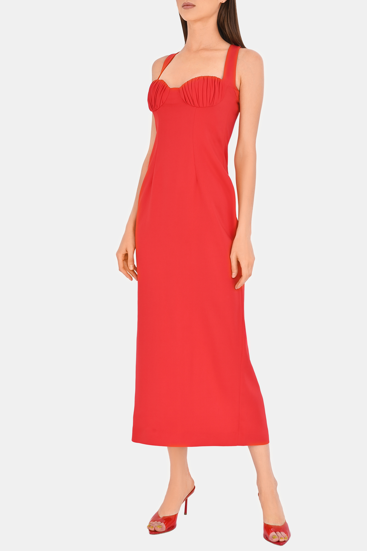Платье ROWEN ROSE DRS_RR389, цвет: Красный, Женский