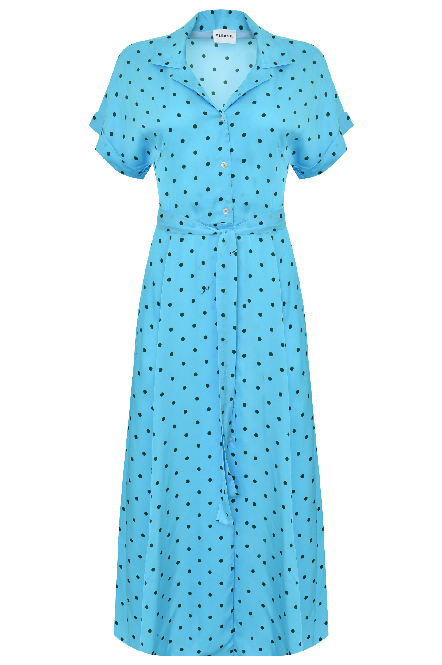 Платье P.A.R.O.S.H. D724282 RUM, цвет: Голубой, Женский