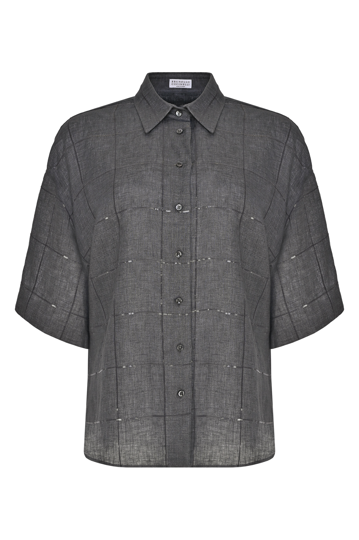 Рубашка BRUNELLO  CUCINELLI MM633RH706, цвет: Серый, Женский