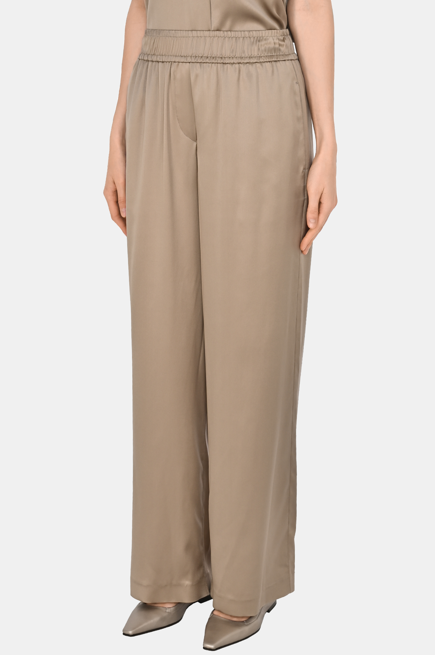 Брюки BRUNELLO  CUCINELLI M0C59P8942, цвет: Бежевый, Женский