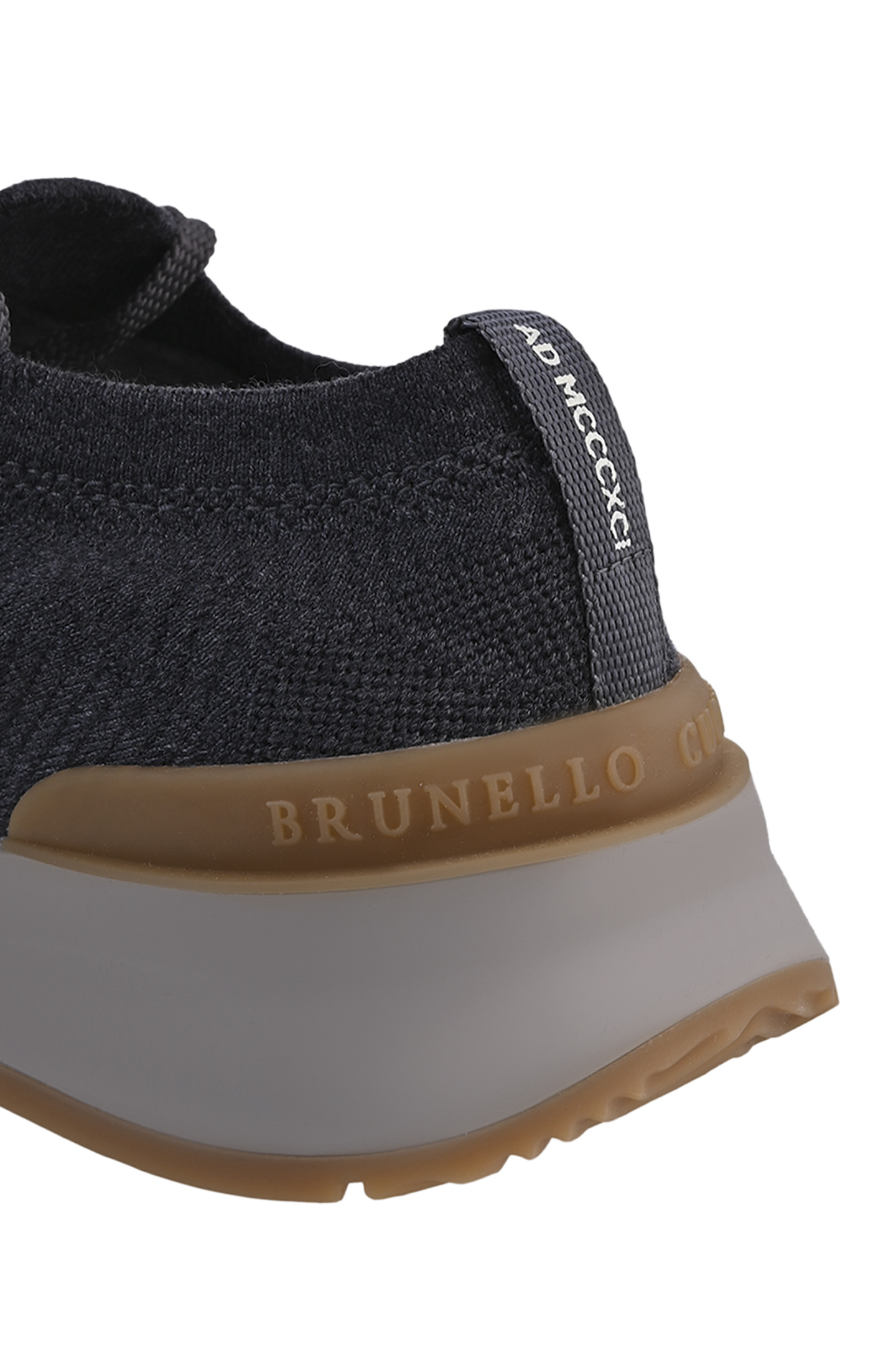 Кроссовки текстильные BRUNELLO  CUCINELLI MZUWLBO253, цвет: Темно-серый, Мужской