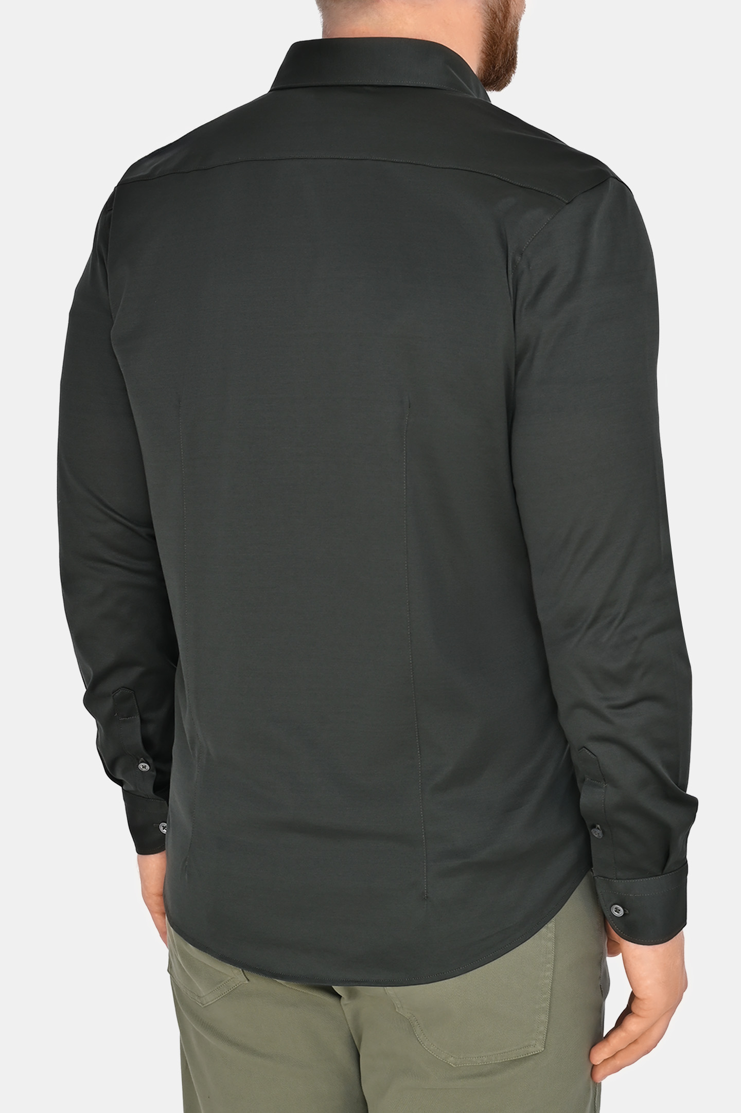 Рубашка (Джемпер) MANDELLI P25-1K051A-5677, цвет: Темно-зеленый, Мужской