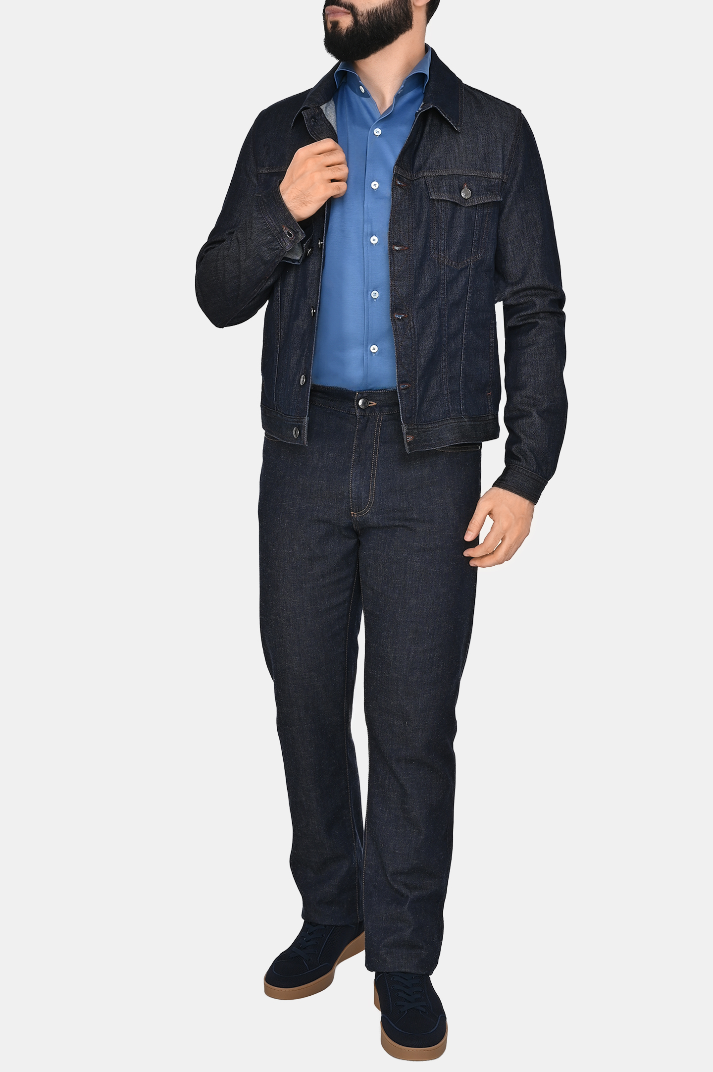 Джинсы (Брюки) CANALI PD01349 91719, цвет: Темно-синий, Мужской